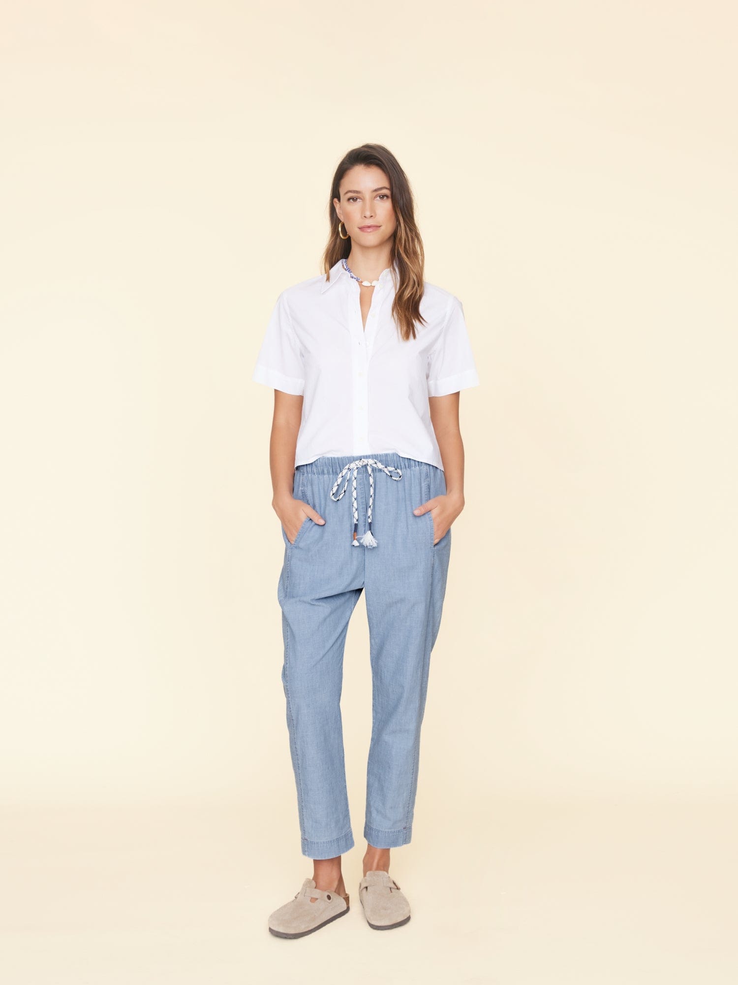 Dusty Blue Draper Pant