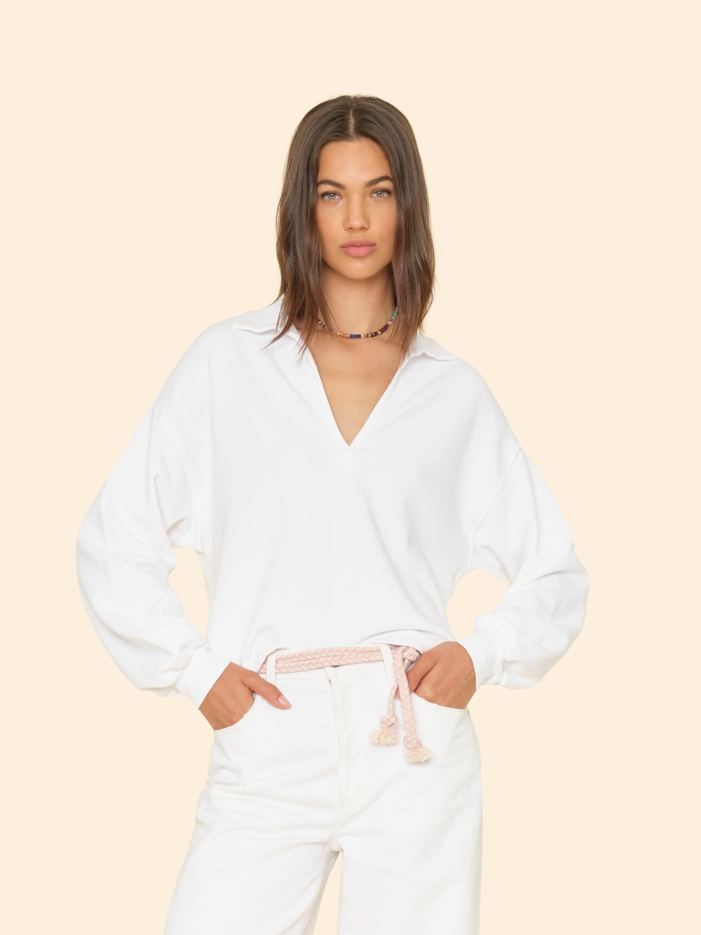 White Holt Sweatshirt