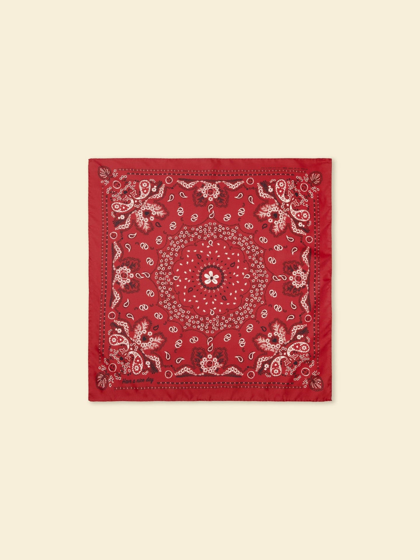 CALL IT BY YOUR NAME Accessory One Size / Red CALL IT BY YOUR NAME Red Silk Bandana C0SLK200-OS-RED