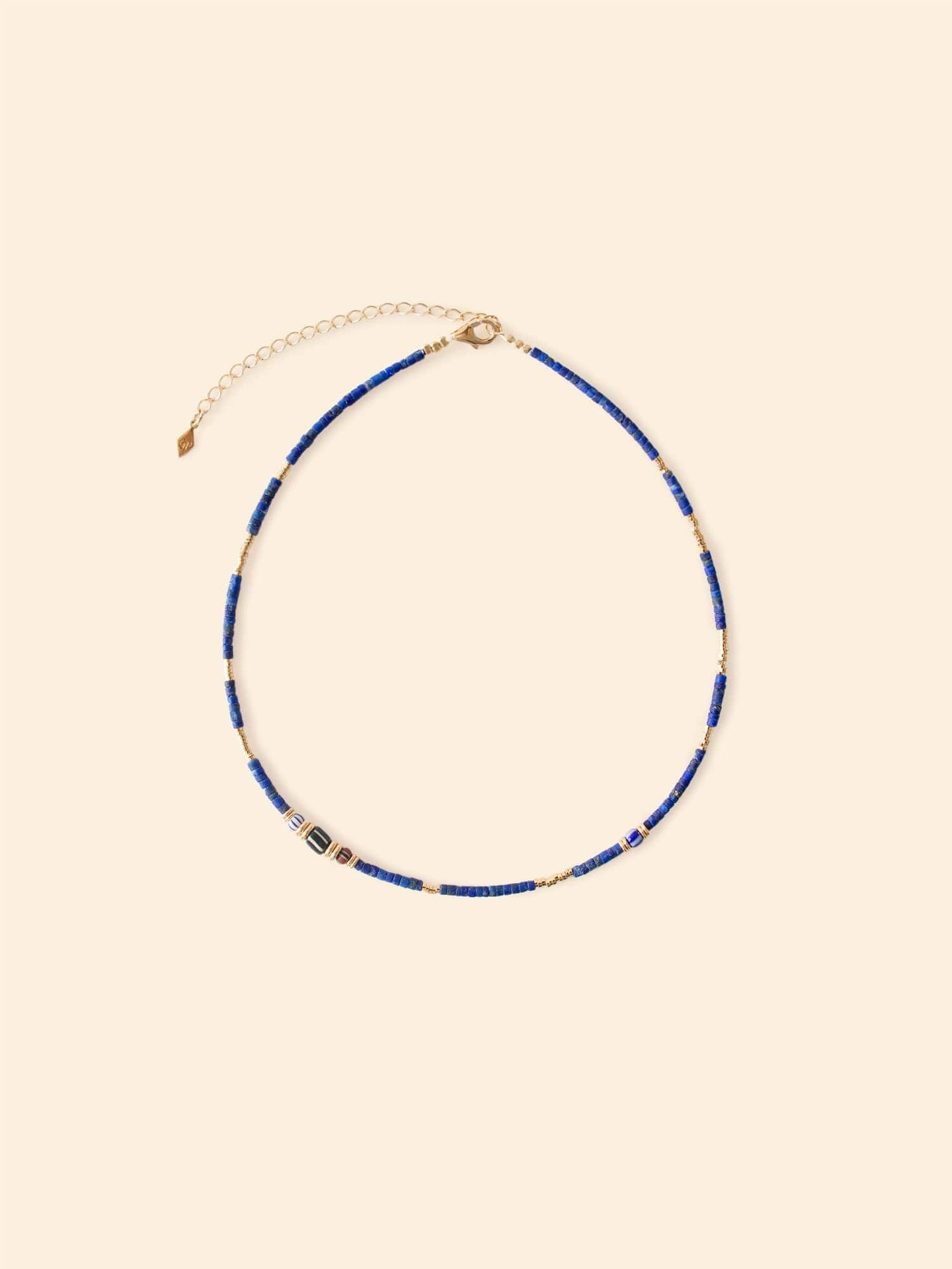 Gachon Pothier Necklace One Size / Lapis Gachon Pothier Lapis Sacha Short Necklace GP0SCH001-OS-LPS Gachon Pothier Lapis Sacha Short Necklace