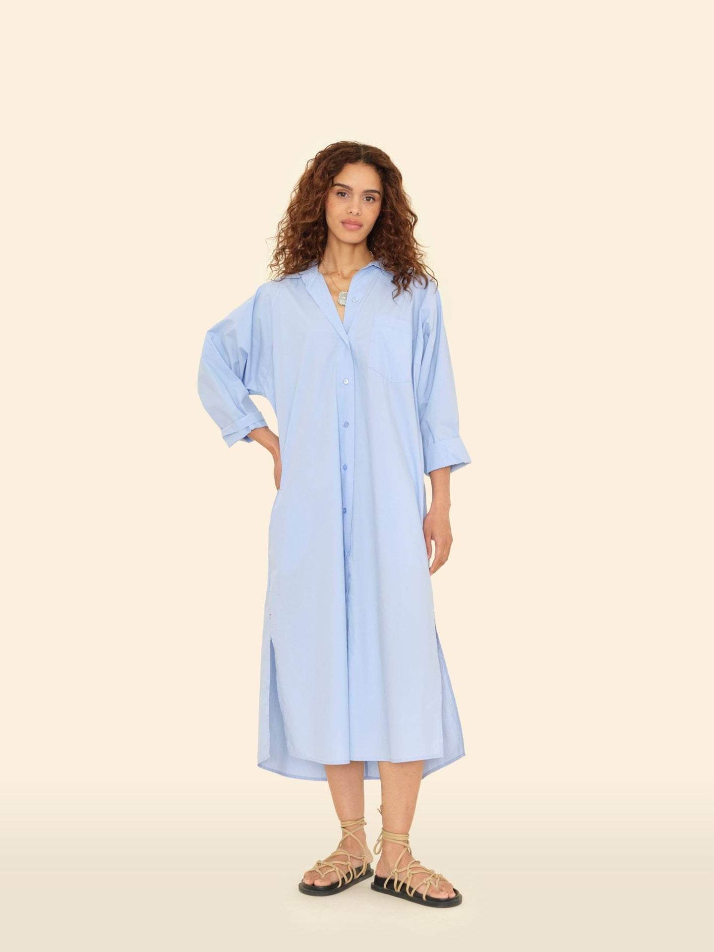 X2501 Dress Blue Spring Marfa Dress Blue Spring Marfa Dress