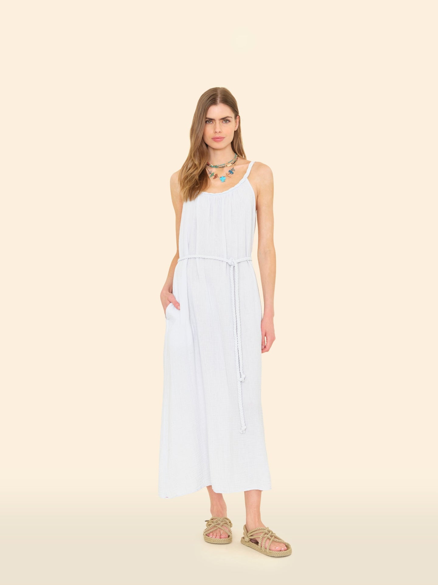 X2501 Dress Pale Sky Braiden Dress Pale Sky Braiden Dress