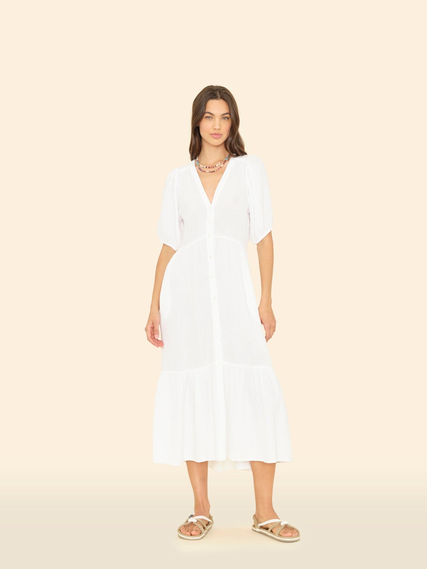 X2501 Dress White Lennox Dress White Lennox Dress