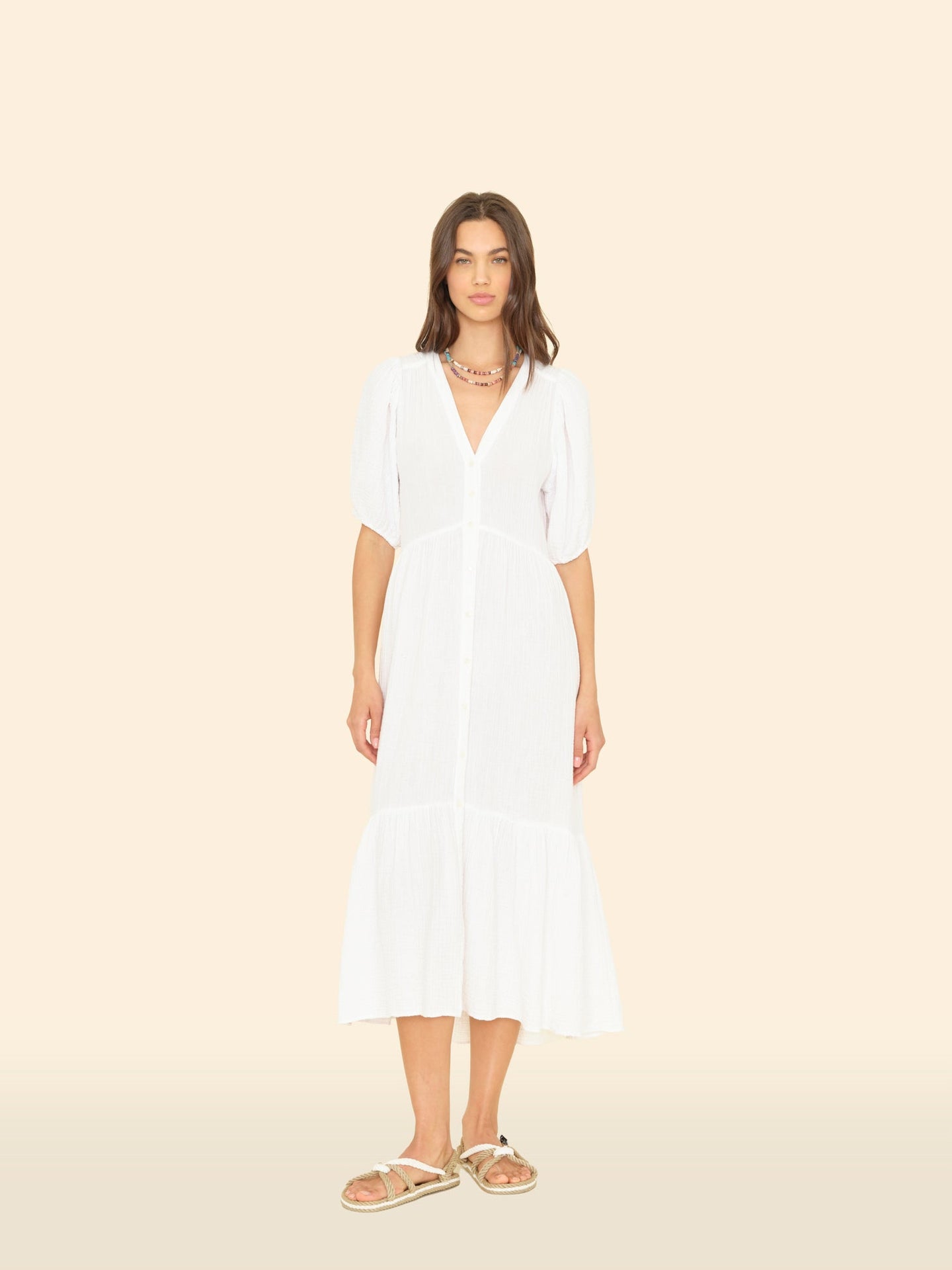 X2501 Dress White Lennox Dress White Lennox Dress