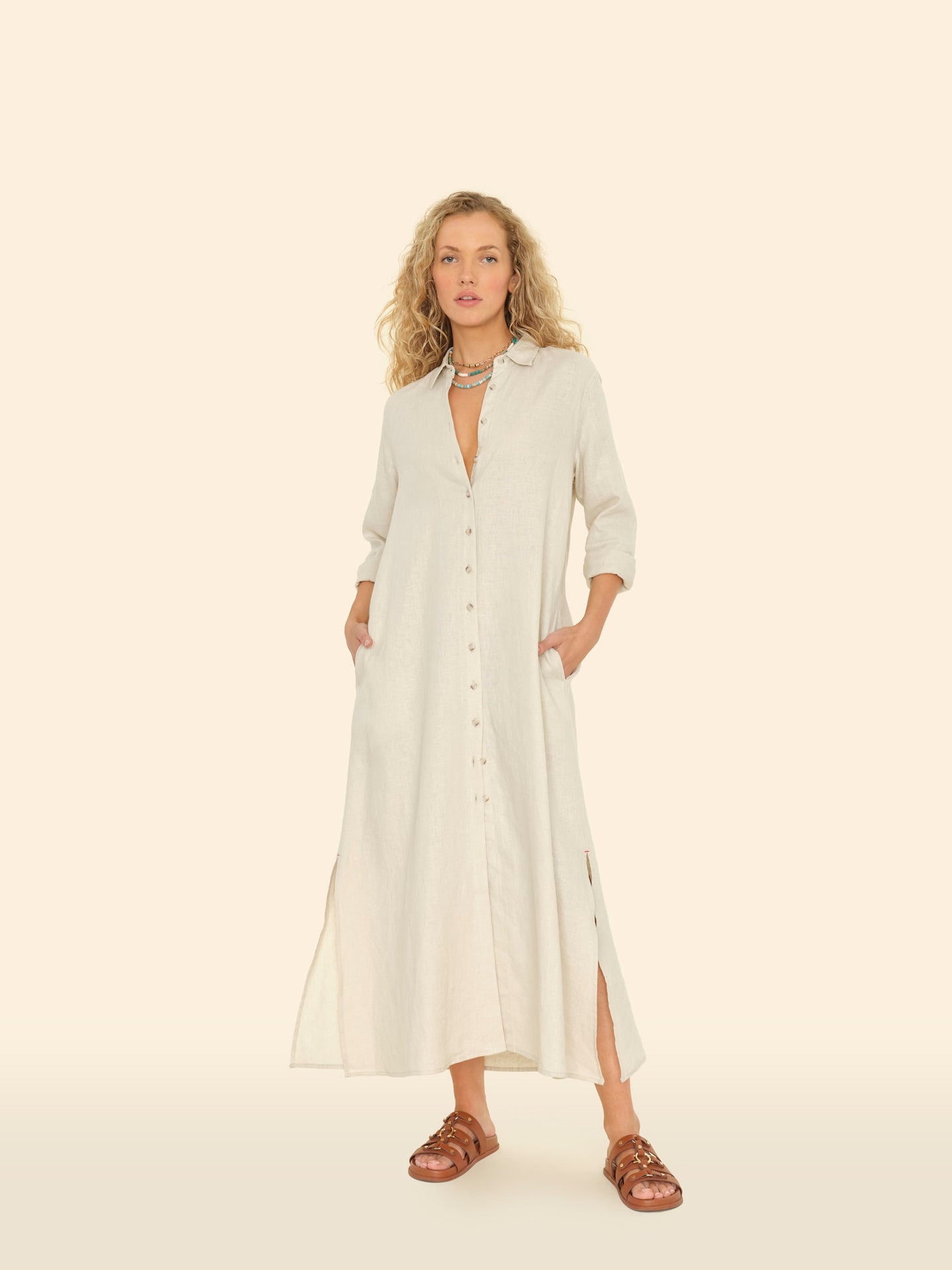 X2501 Dress Winds Boden Linen Dress Winds Boden Linen Dress