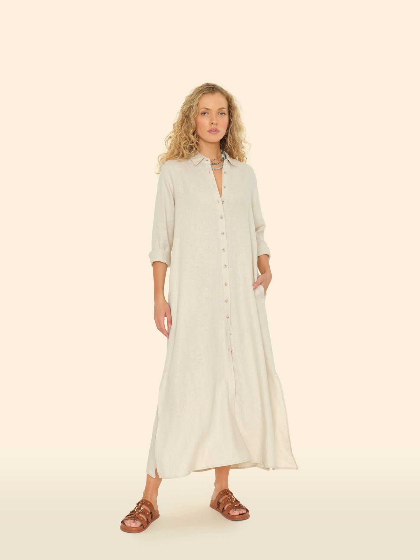 X2501 Dress Winds Boden Linen Dress Winds Boden Linen Dress