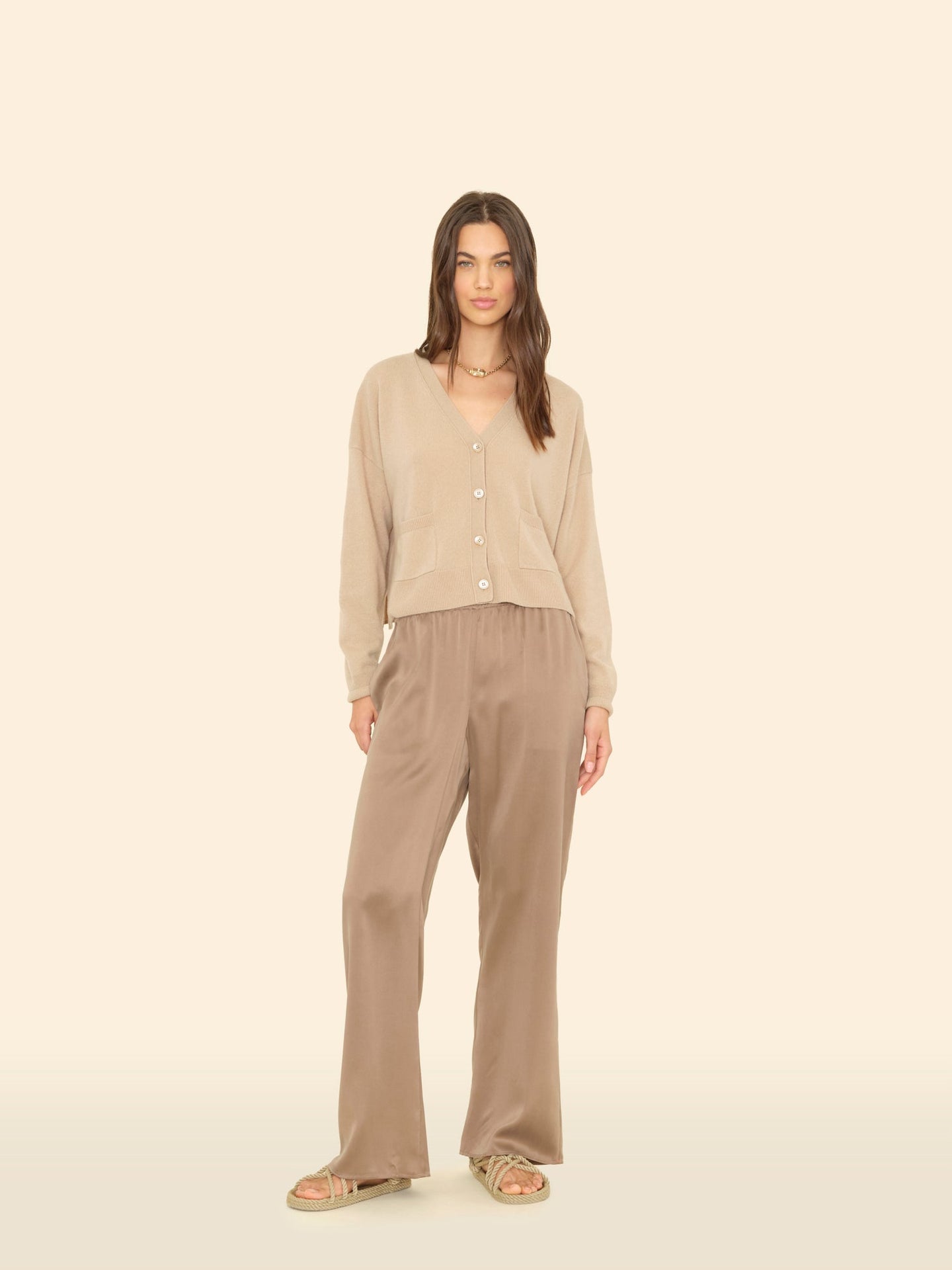 X2501 Pant Cool Bronze Bella Silk Pant Cool Bronze Bella Silk Pant