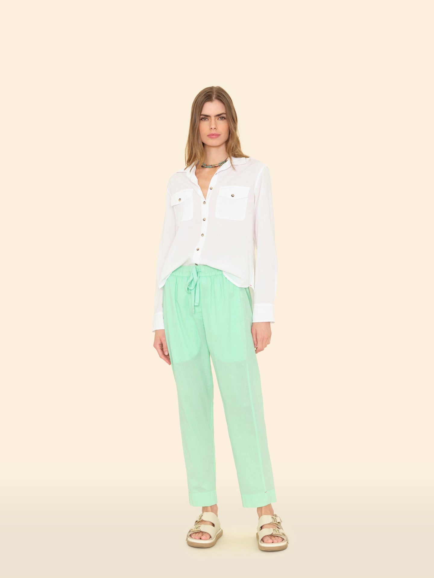 X2501 Pant Pistachio Draper Pant Pistachio Draper Pant