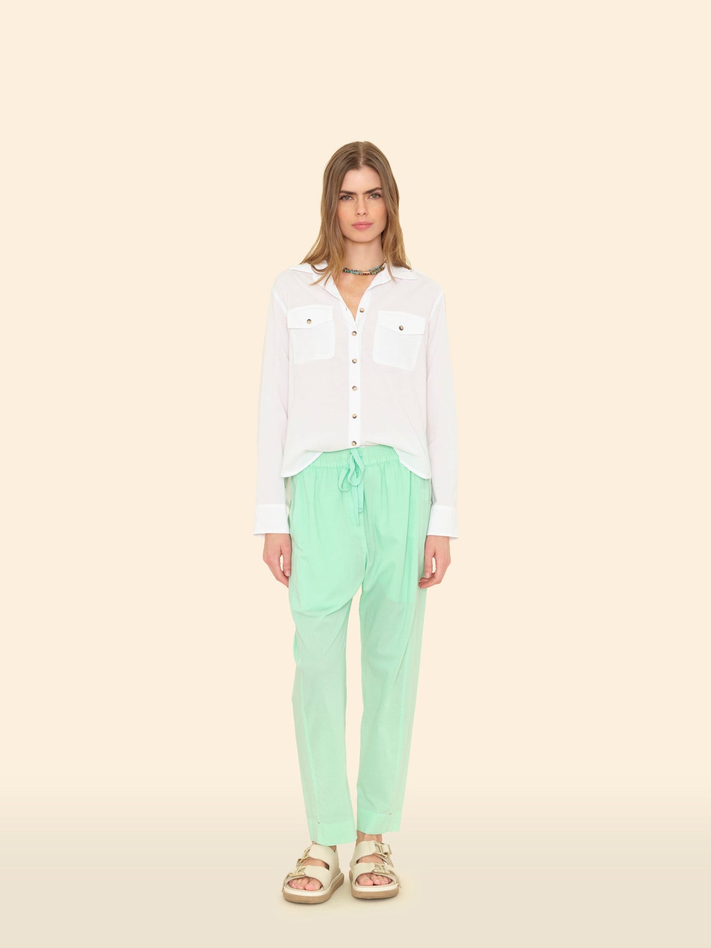 X2501 Pant Pistachio Draper Pant Pistachio Draper Pant