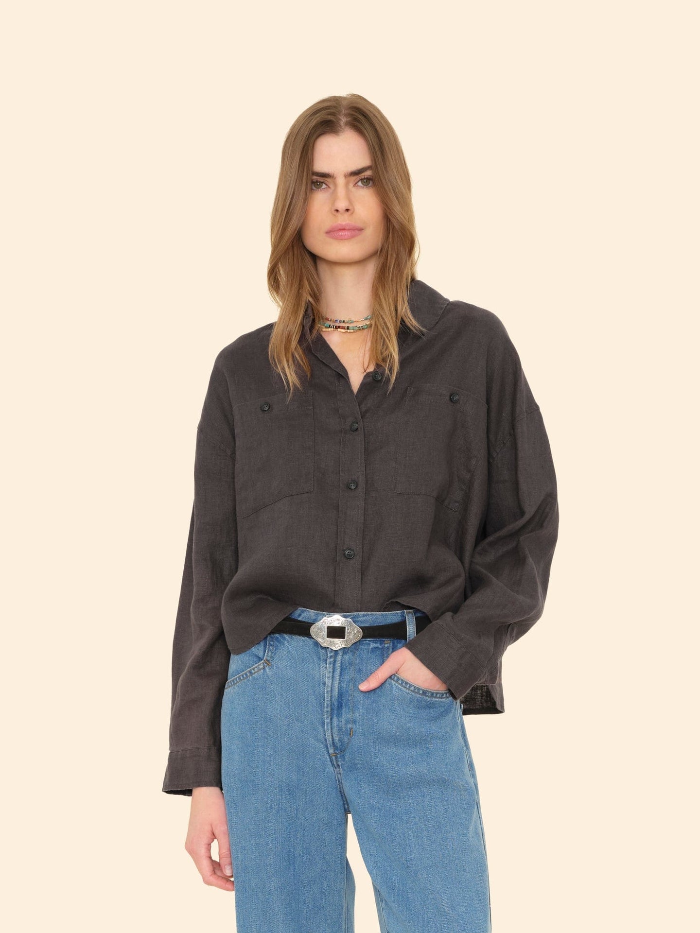 X2501 Shirt Black Quartz Brittan Shirt Black Quartz Brittan Shirt