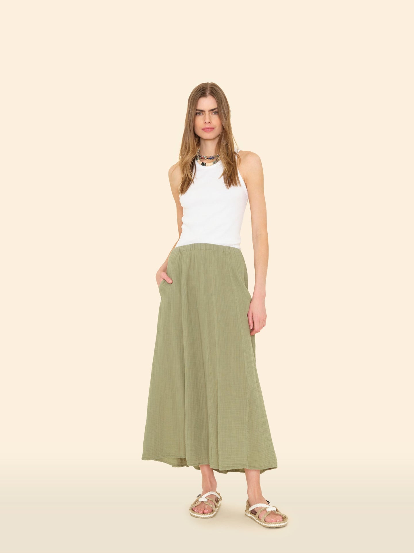 X2501 Skirt Dark Seagrass Deon Skirt Dark Seagrass Deon Skirt