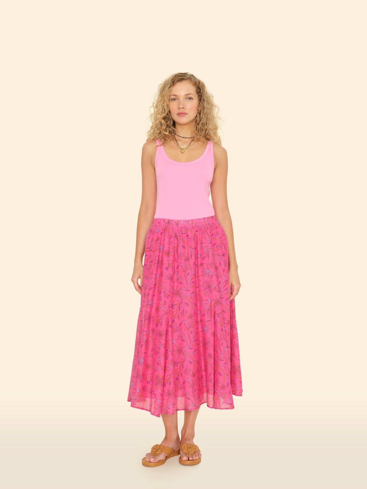 X2501 Skirt Fuchsia Melon Roxane Skirt Fuchsia Melon Roxane Skirt