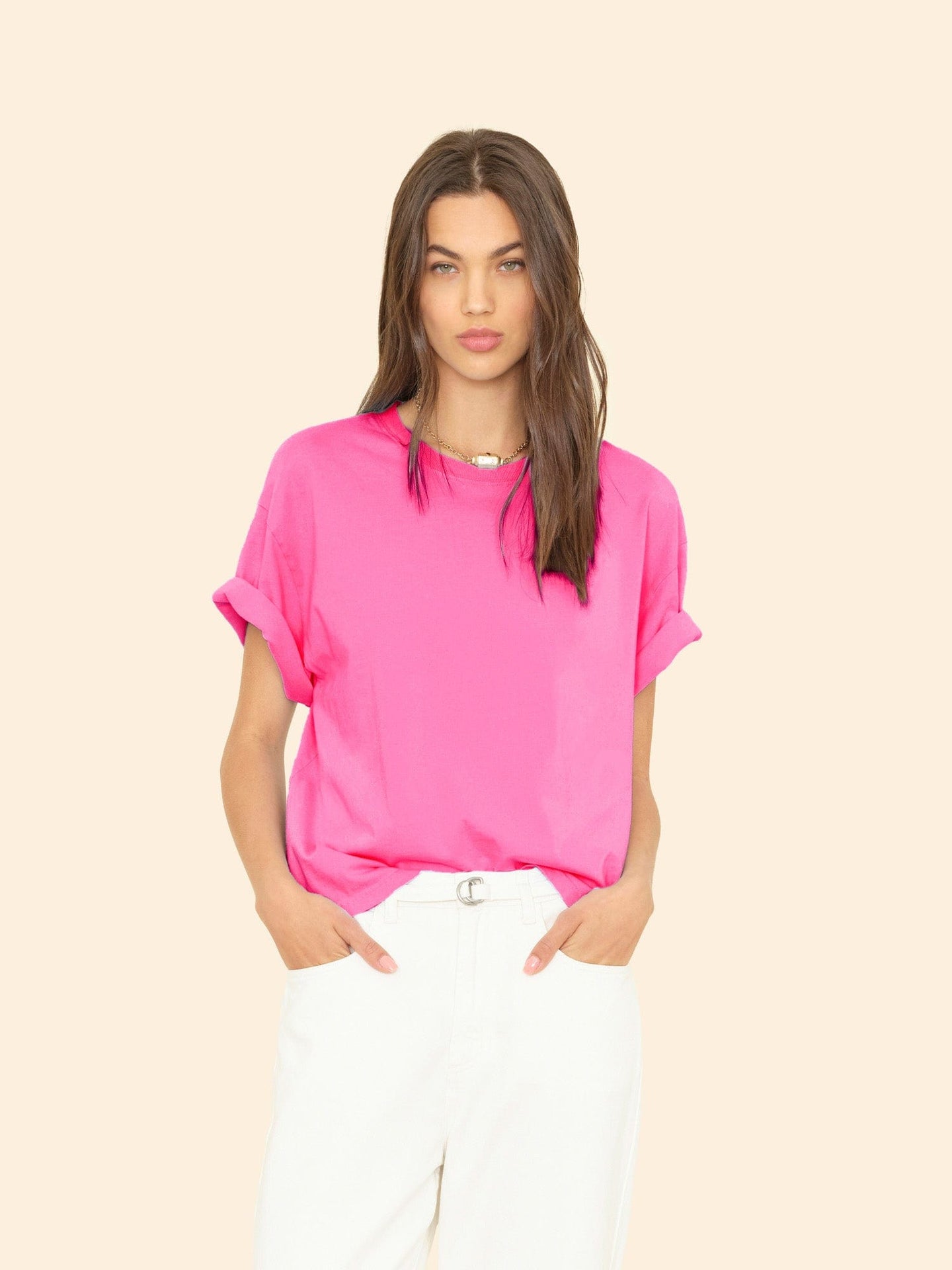 X2501 Tee Neon Pink Palmer Tee Neon Pink Palmer Tee