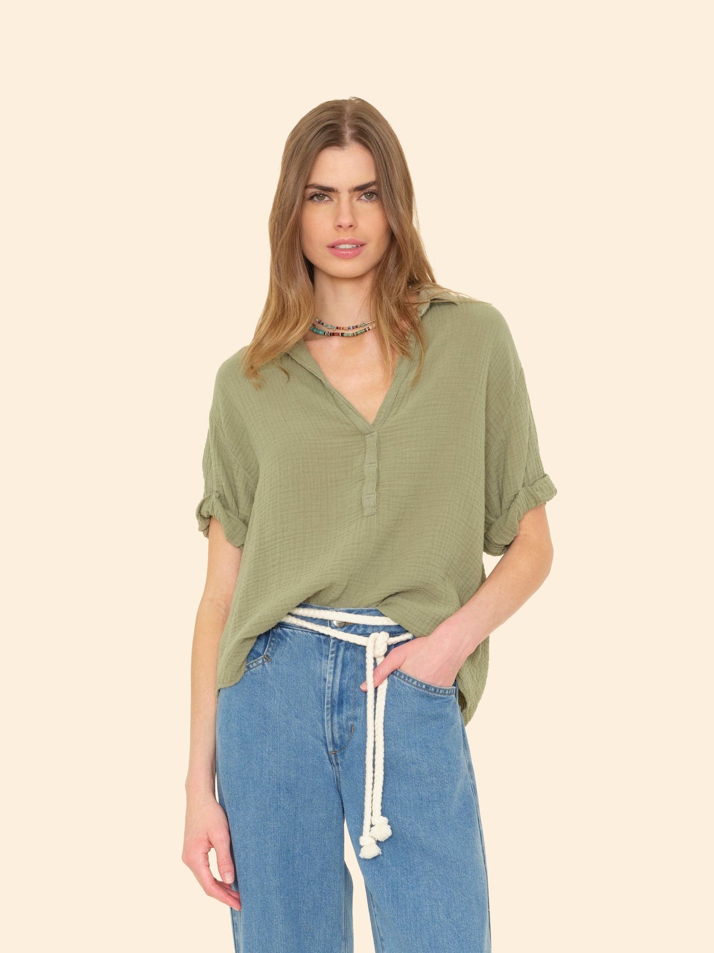 X2501 Top Dark Seagrass Cruz Top Dark Seagrass Cruz Top