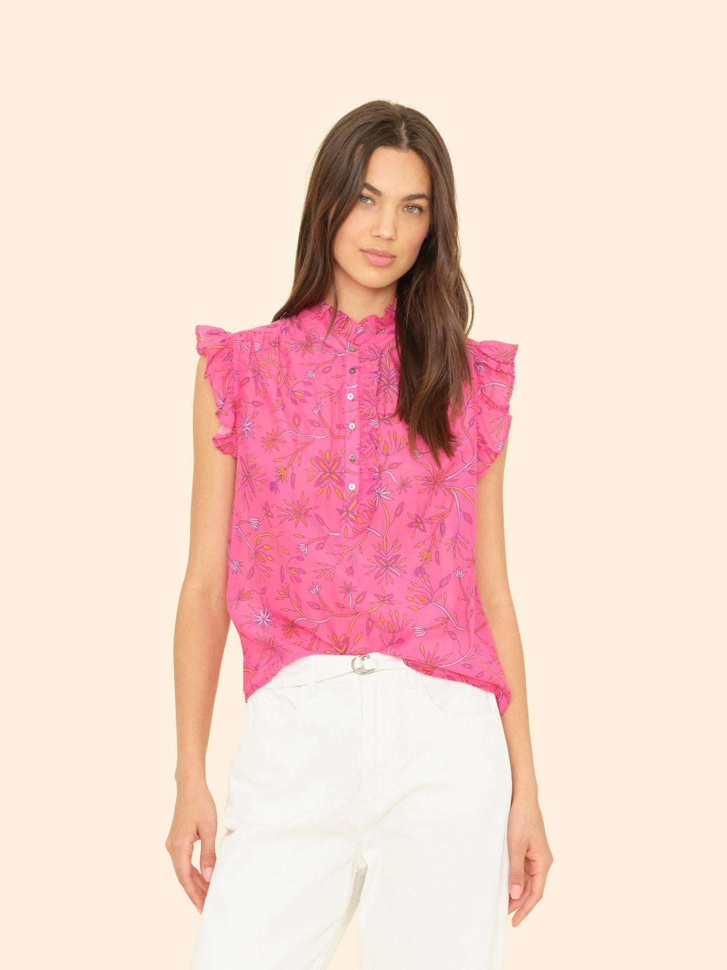 X2501 Top Fuchsia Melon Brenna Top Fuchsia Melon Brenna Top