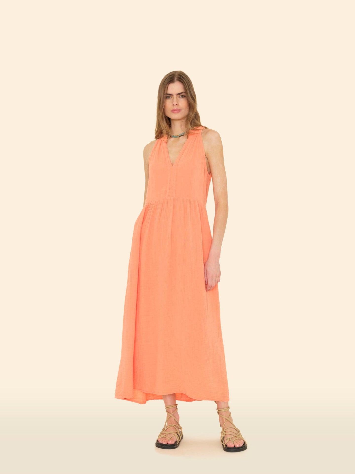 X2502 Dress Cantelope Liza Dress Cantelope Liza Dress