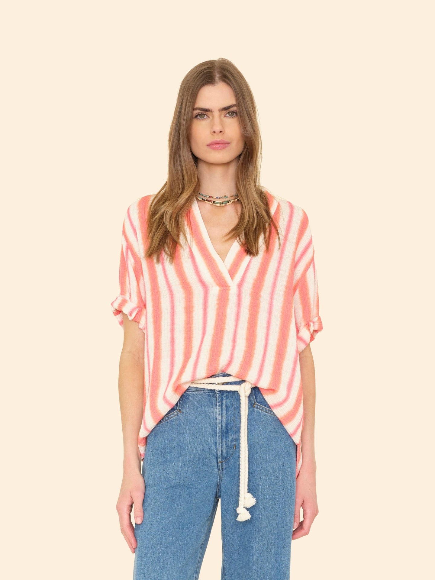 X2502 Top Sunset Pink Avery Top Sunset Pink Avery Top