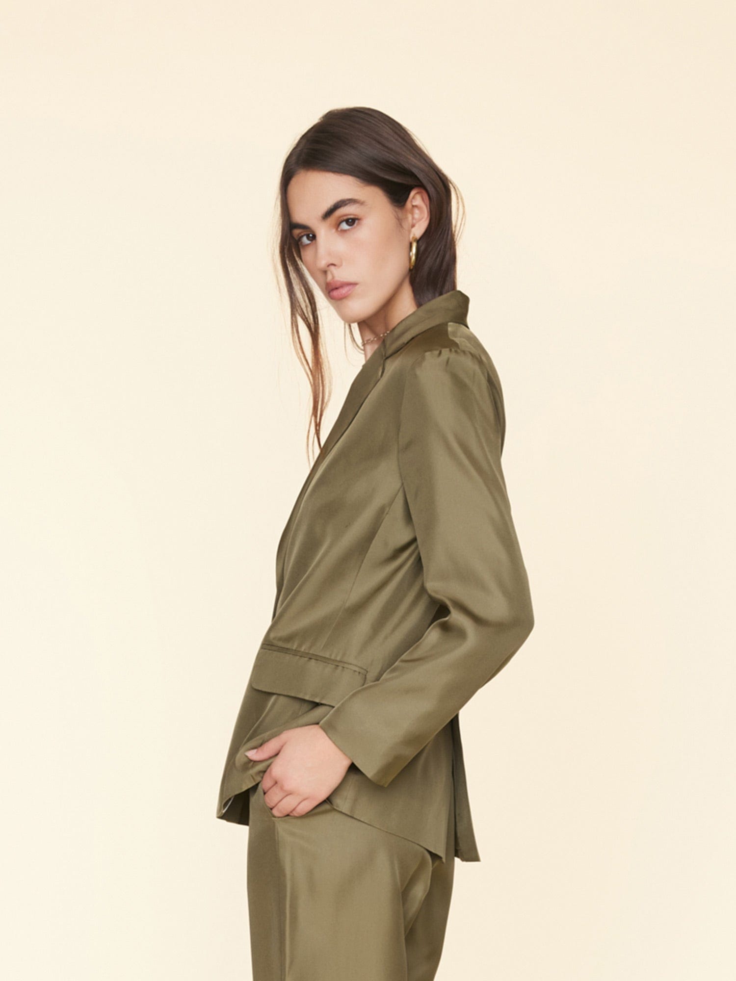 Sage green outlet blazer womens