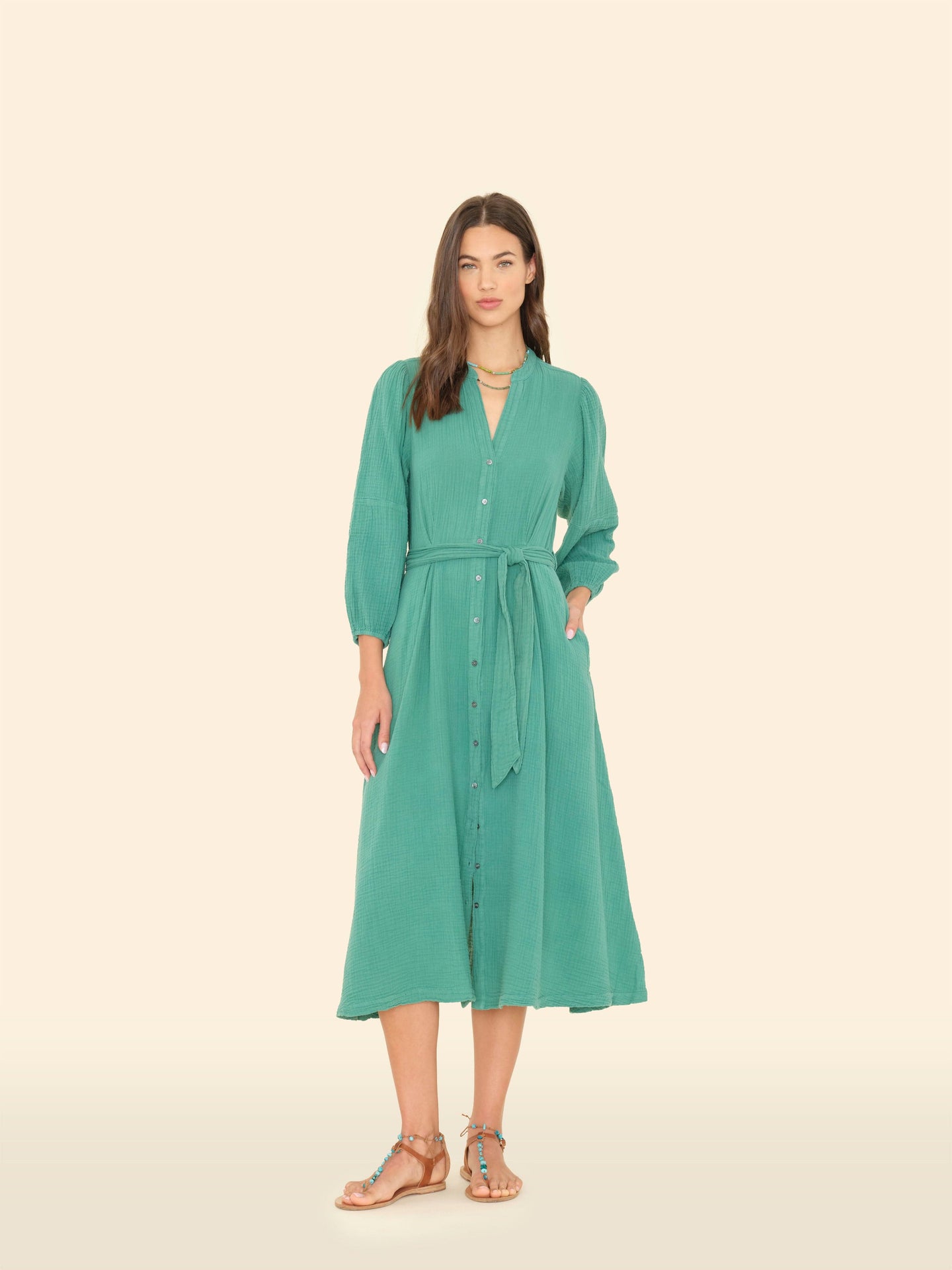 Xirena Dress Bottle Green Selene Dress Bottle Green Selene Dress