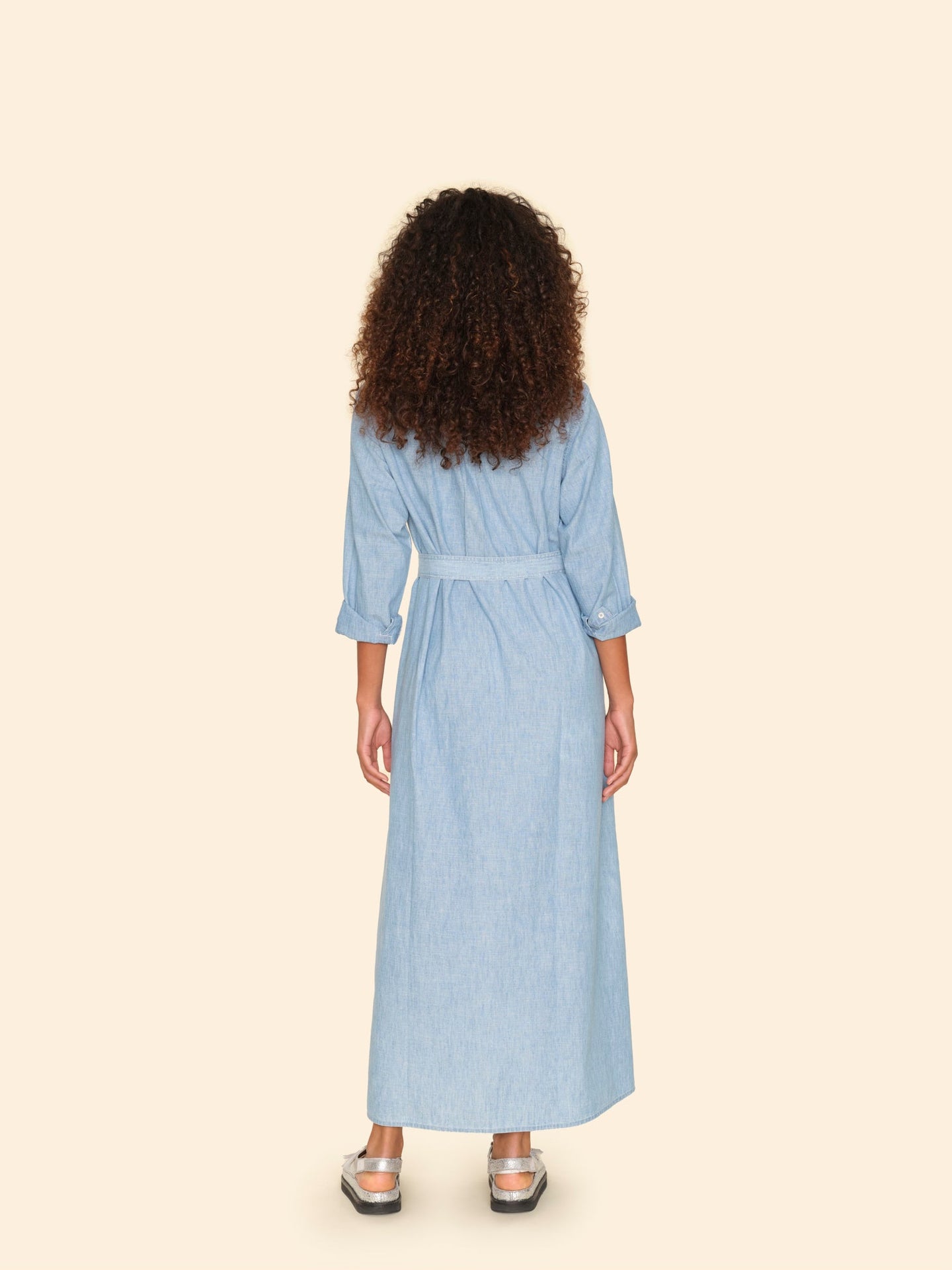 Xirena Dress Dusty Blue Bowen Chambray Dress Dusty Blue Bowen Chambray Dress