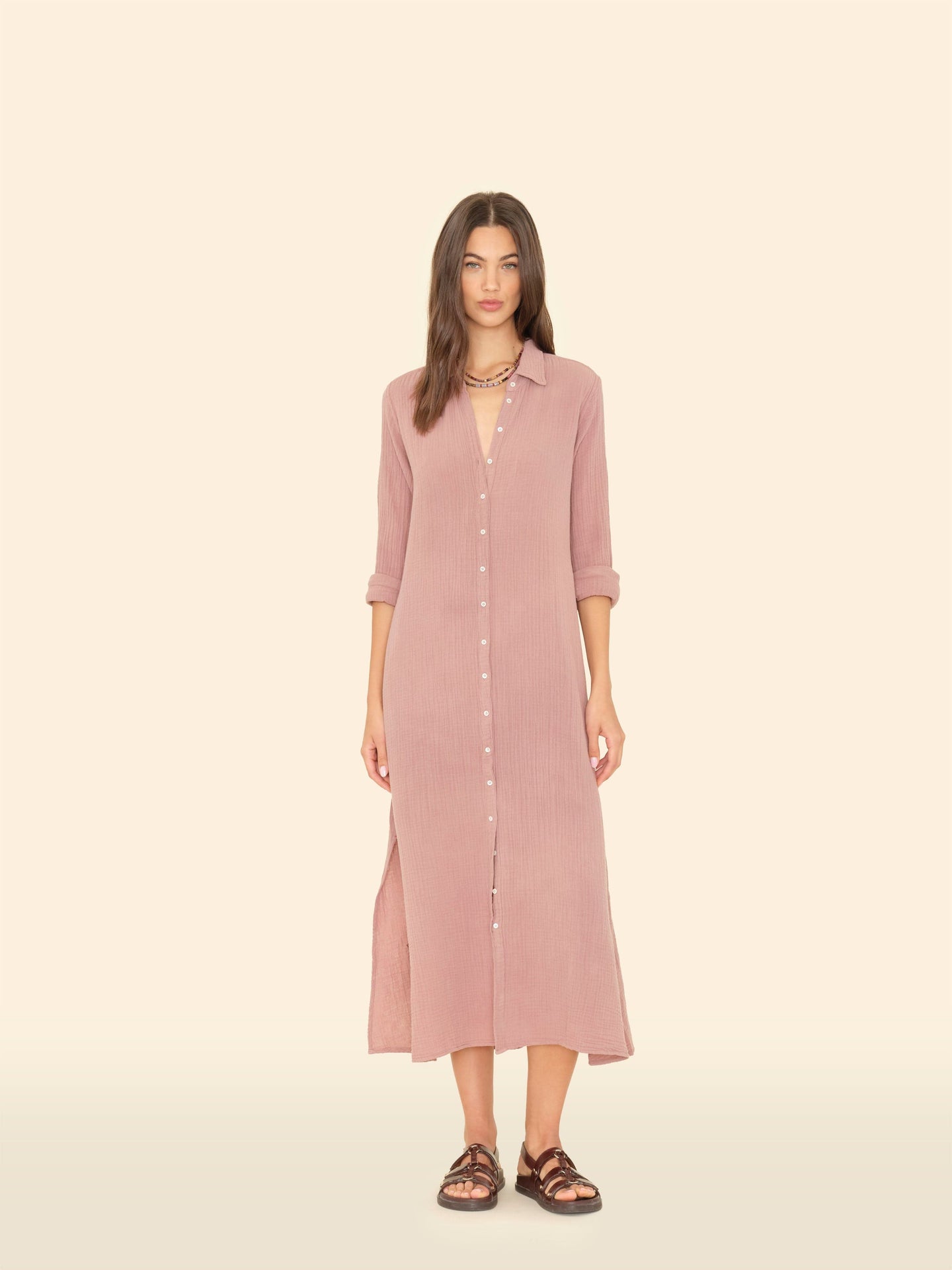 Xirena Dress Dusty Rose Boden Gauze Dress Dusty Rose Boden Gauze Dress