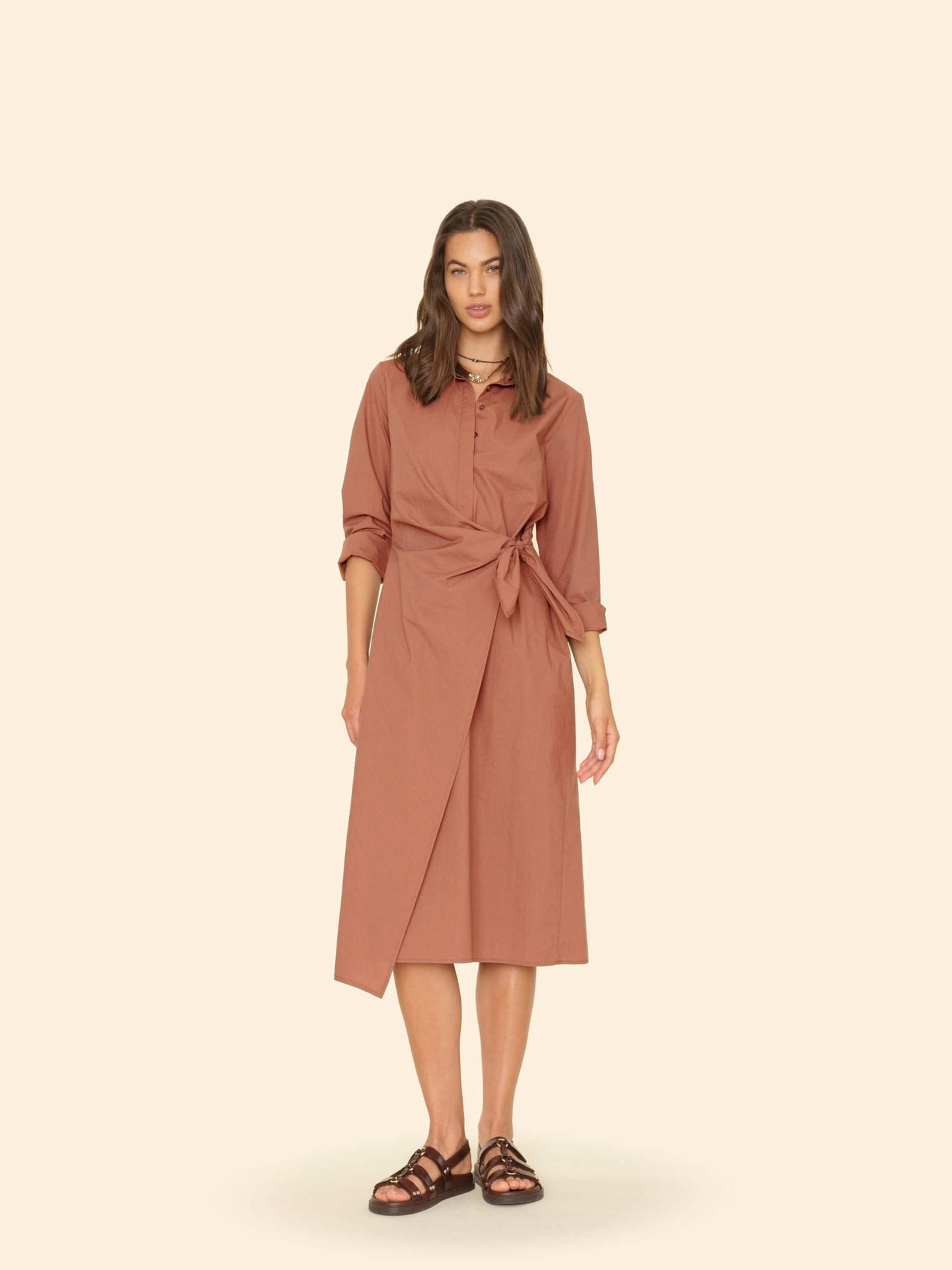 Xirena Dress Latte Brown McCallister Dress