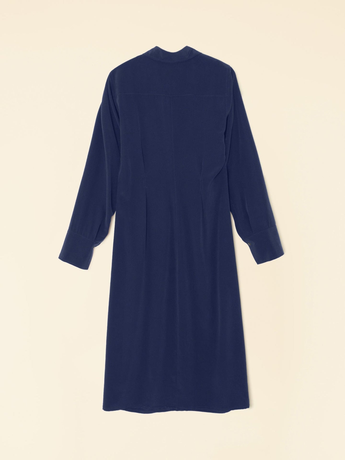 Xirena Dress Navy Banks Silk Dress