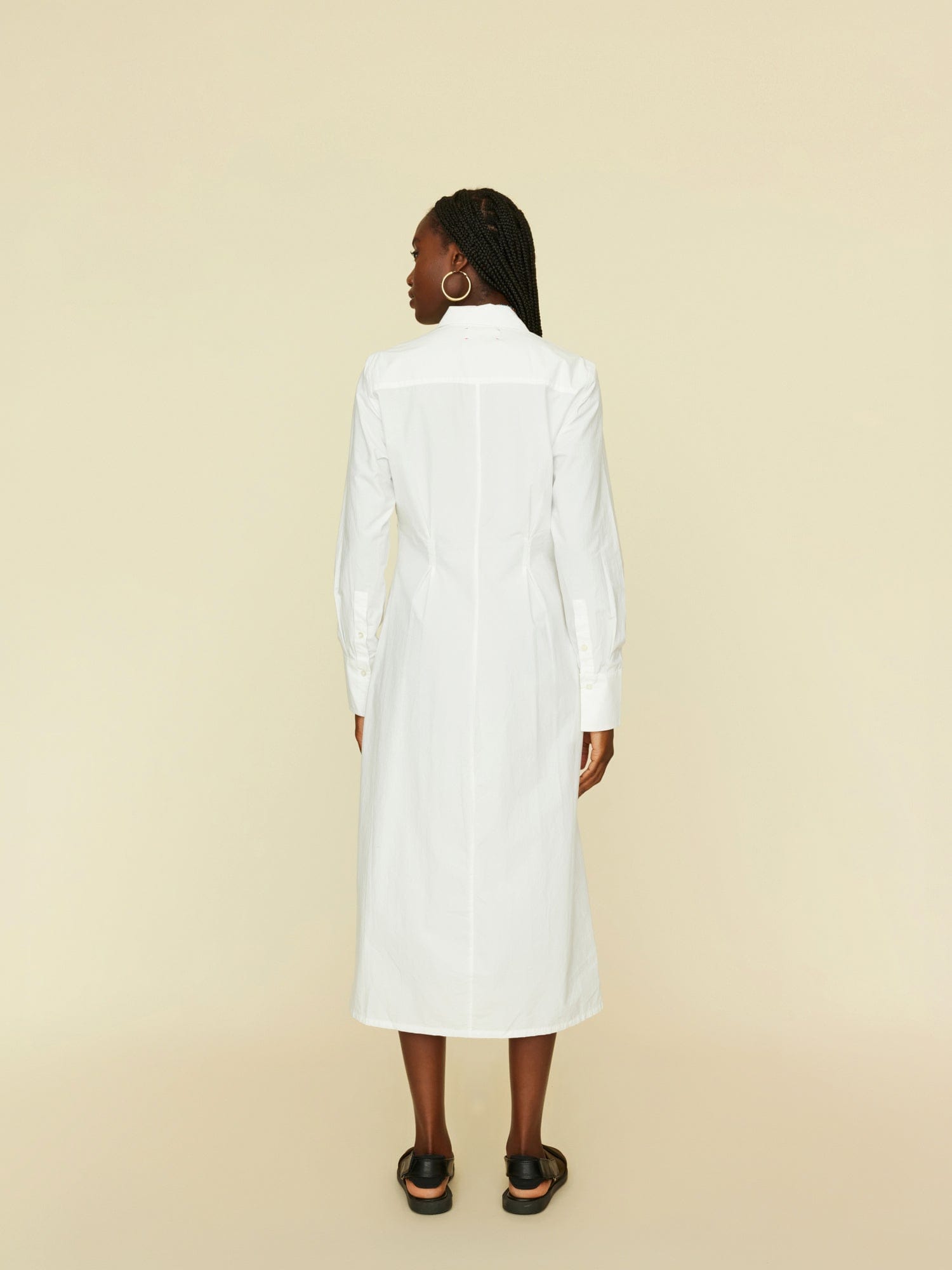 White trench clearance dress