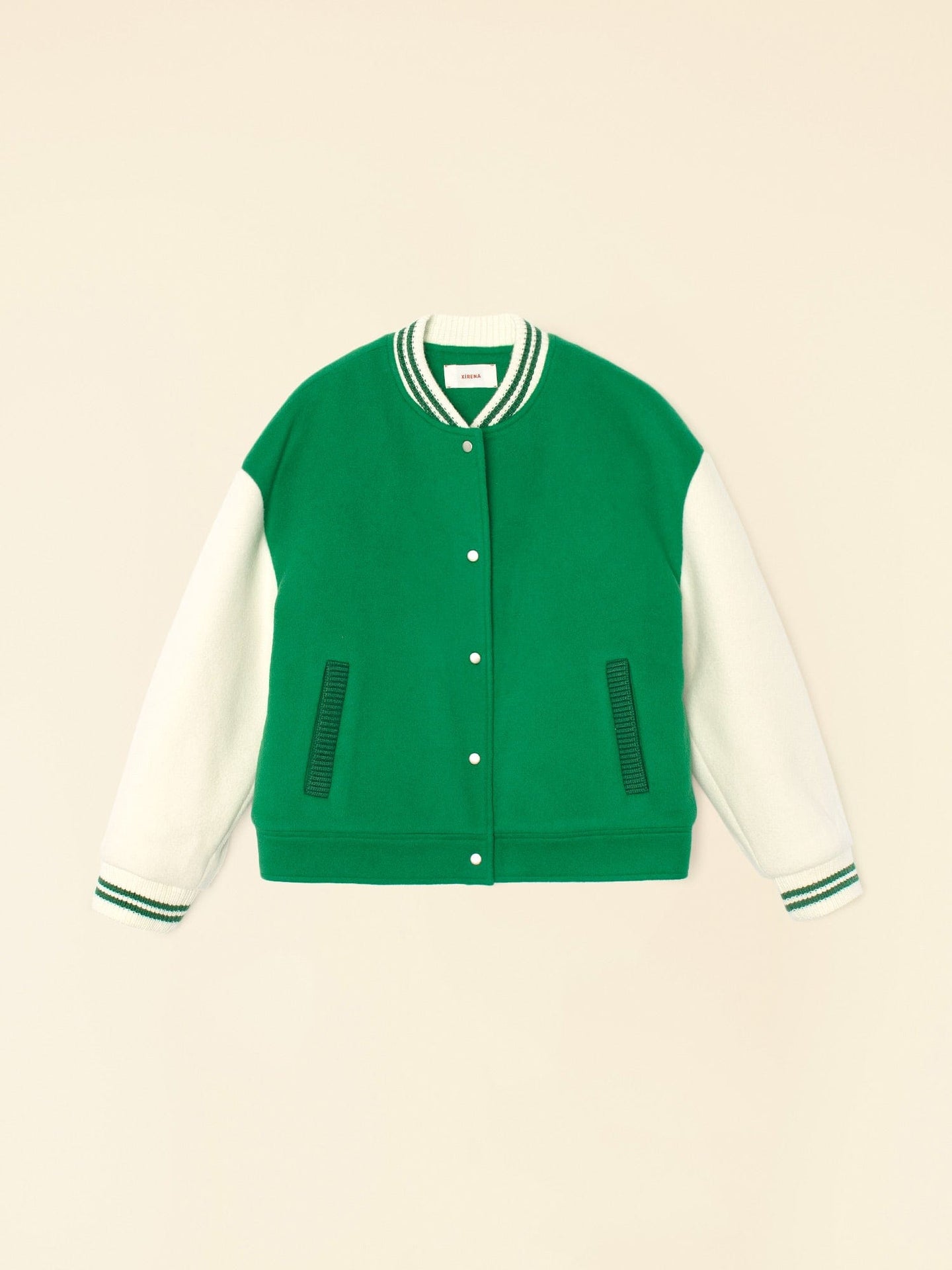 Xirena Jacket Green Chalk Varsity Jacket Green Chalk Varsity Jacket