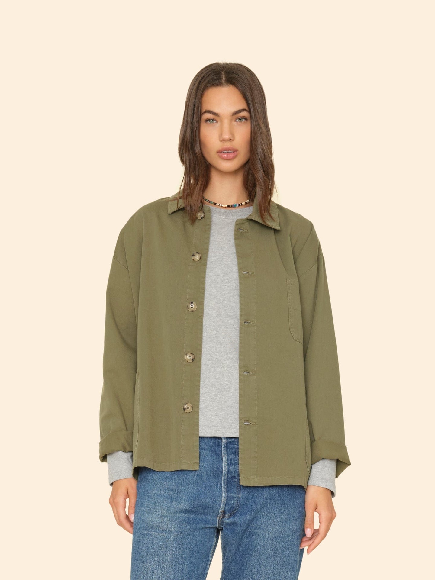 Xirena Jacket Hazy Sage Perry Twill Jacket