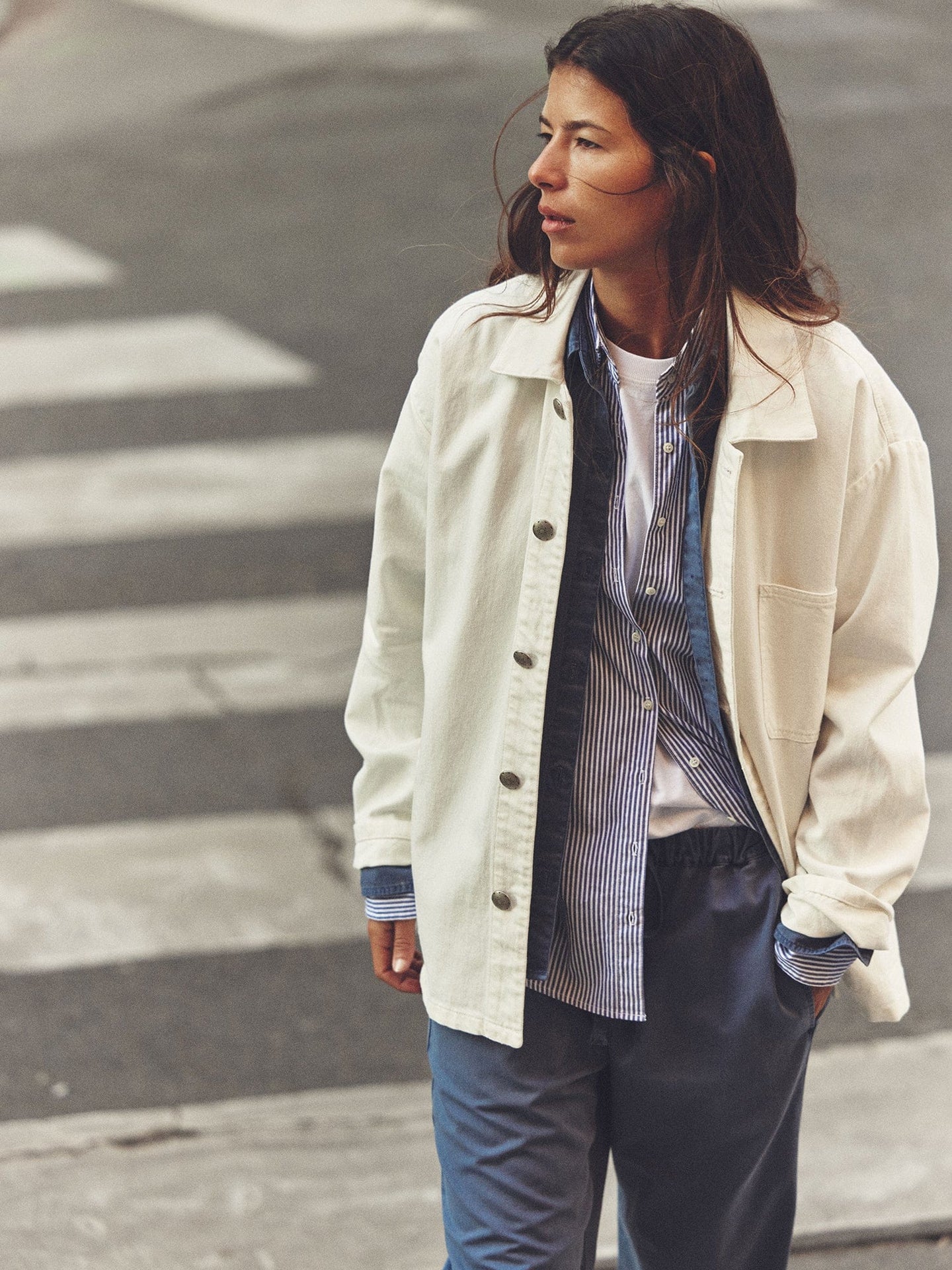 Xirena Jacket White Stanford Denim Jacket