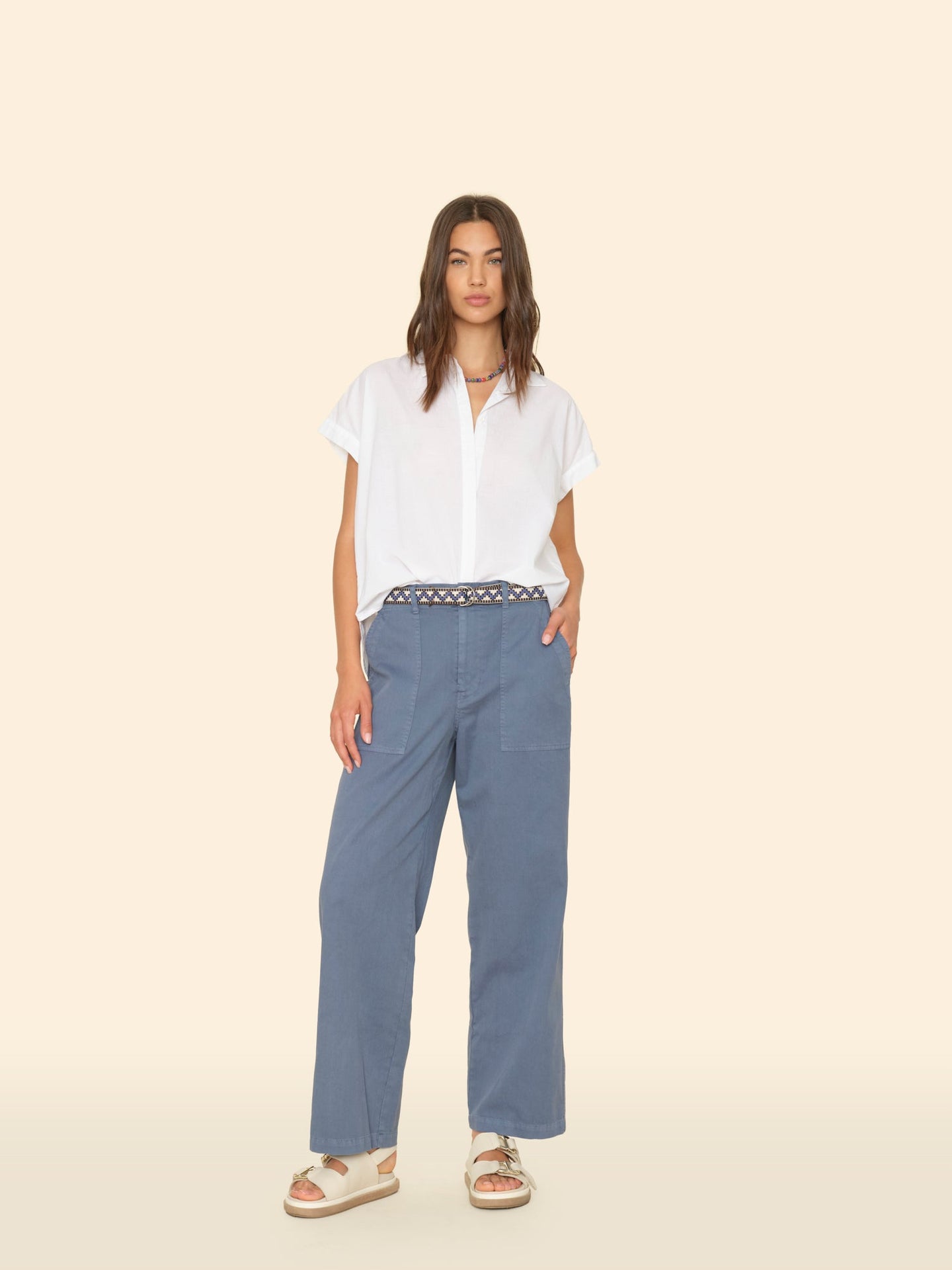 Xirena Pant Blue Storm Morleigh Twill Pant