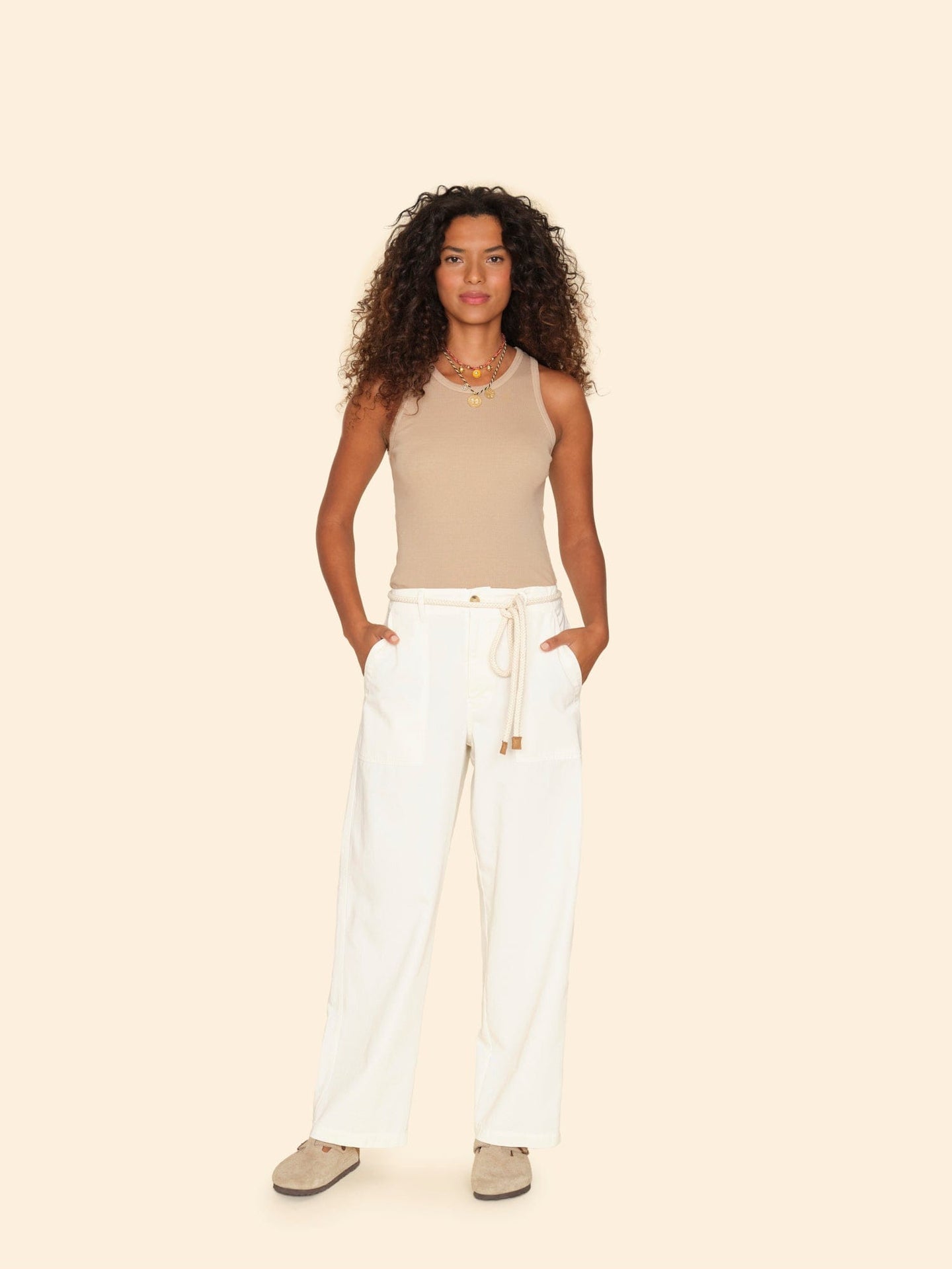 Xirena Pant Chalk White Morleigh Twill Pant Chalk White Morleigh Twill Pant