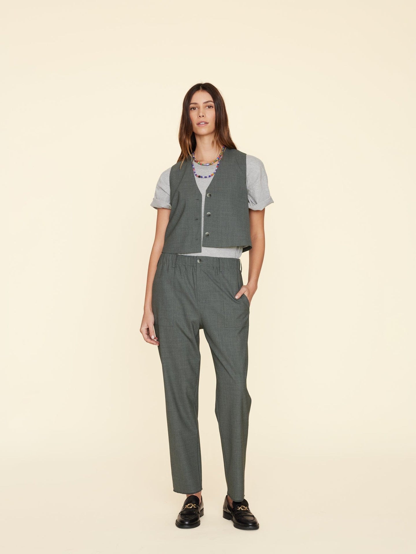 Xirena Pant Charcoal Melange Mercer Pant