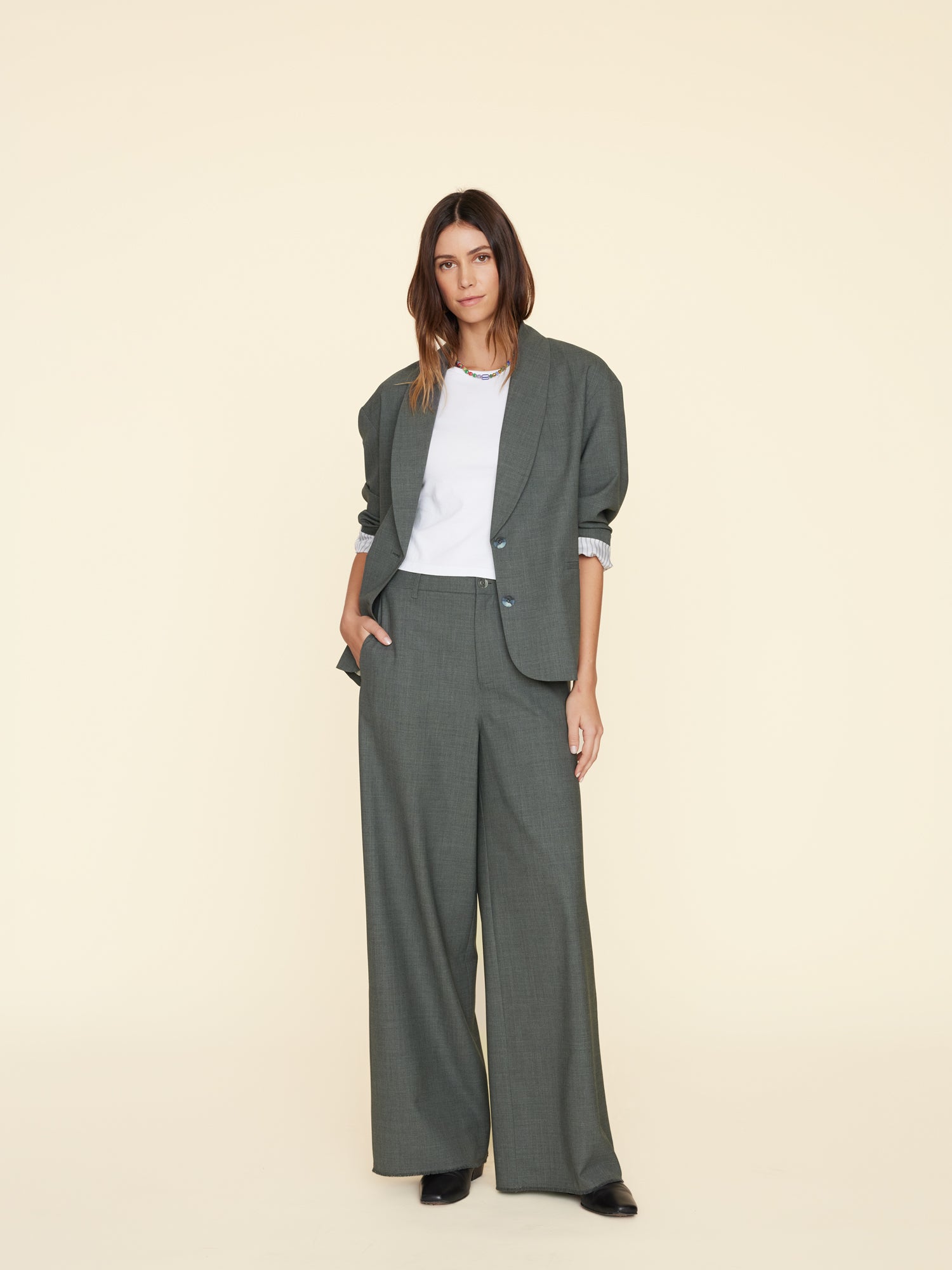 Charcoal Melange Portlyn Pant