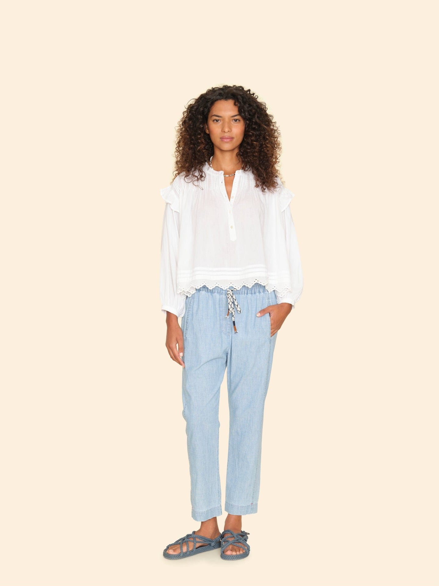 Xirena Pant Dusty Blue Draper Pant Dusty Blue Draper Pant