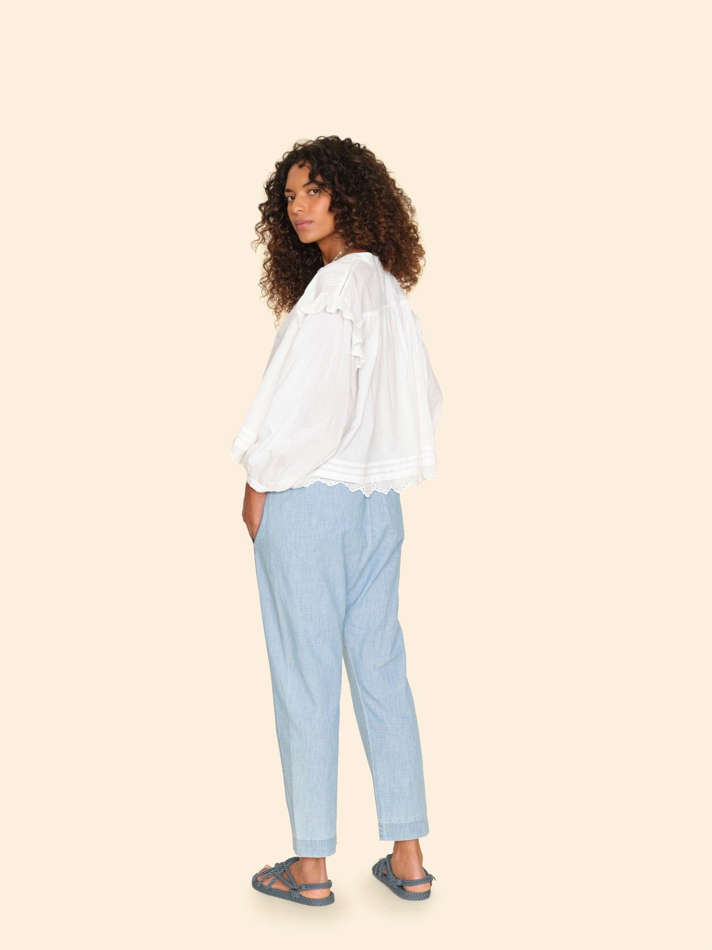 Xirena Pant Dusty Blue Draper Pant Dusty Blue Draper Pant