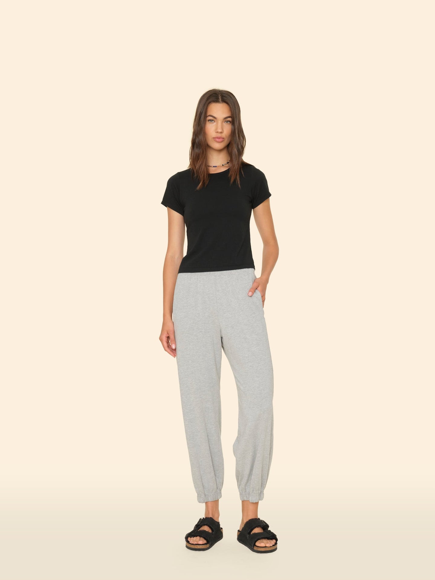 Xirena Pant Heather Grey Crispin Pant