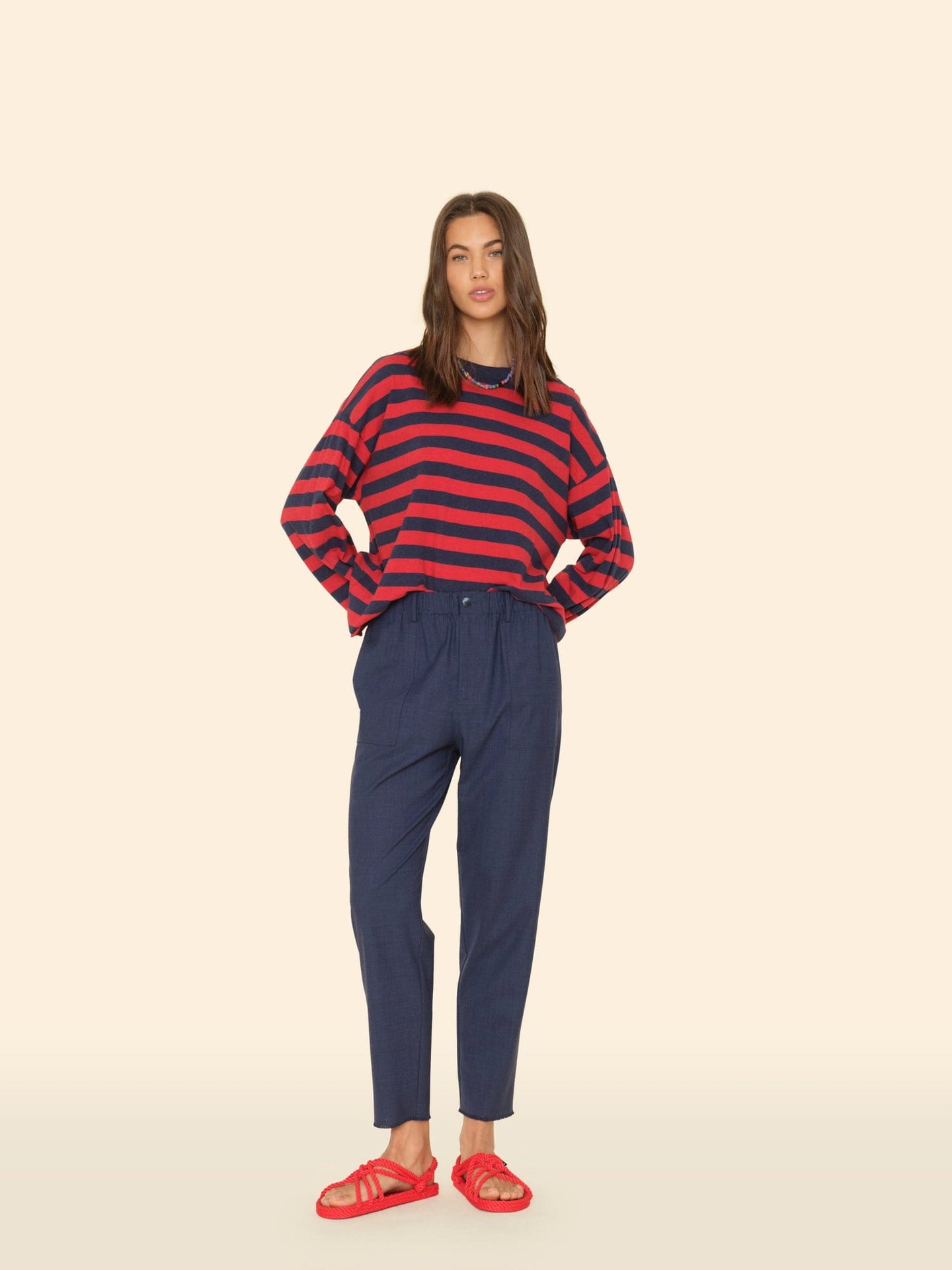 Xirena Pant Navy Melange Mercer Pant