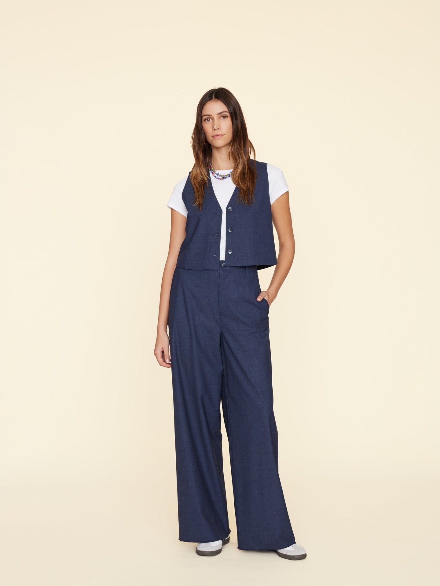 Xirena Pant Navy Melange Portlyn Pant