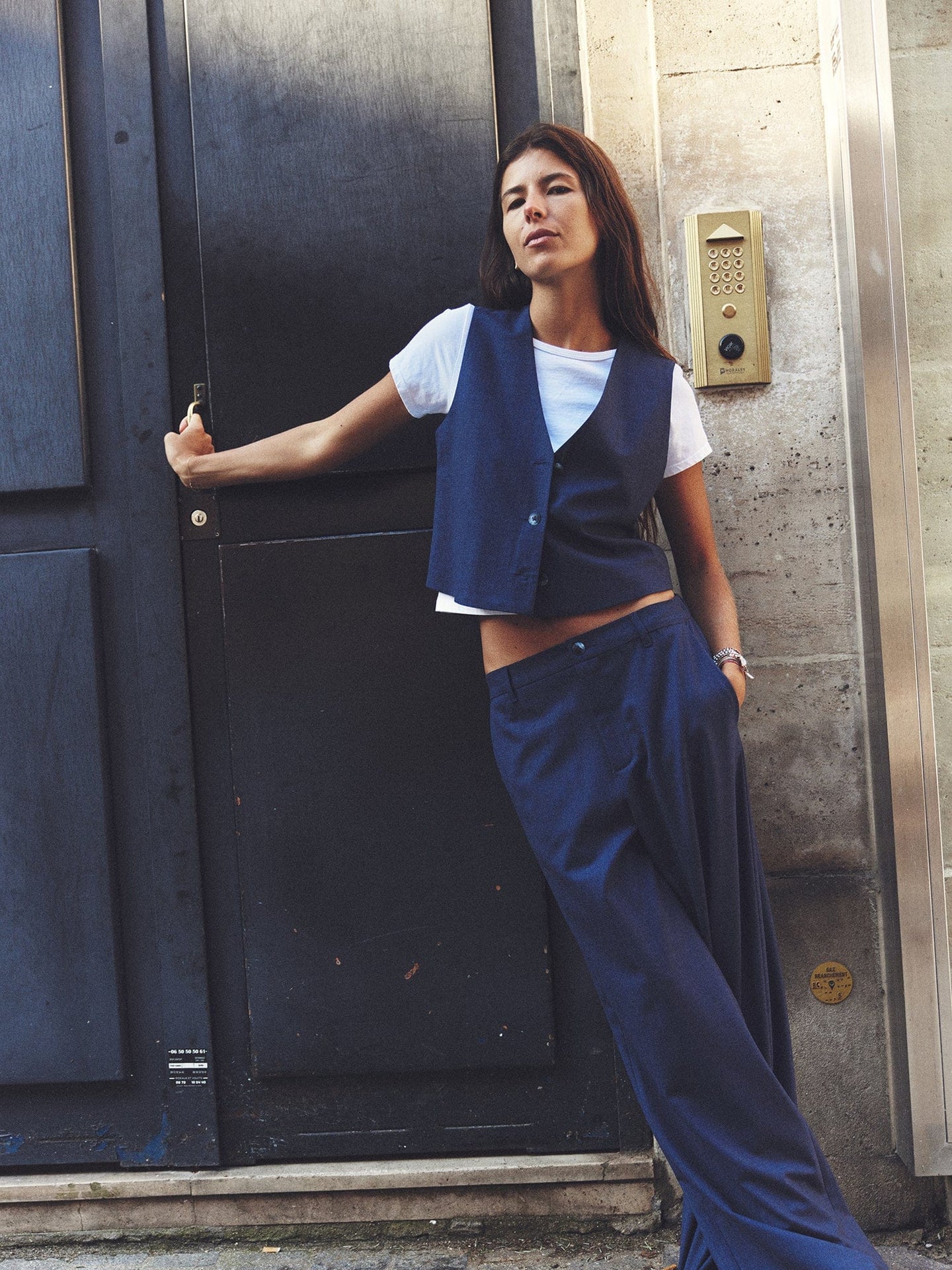 Xirena Pant Navy Melange Portlyn Pant