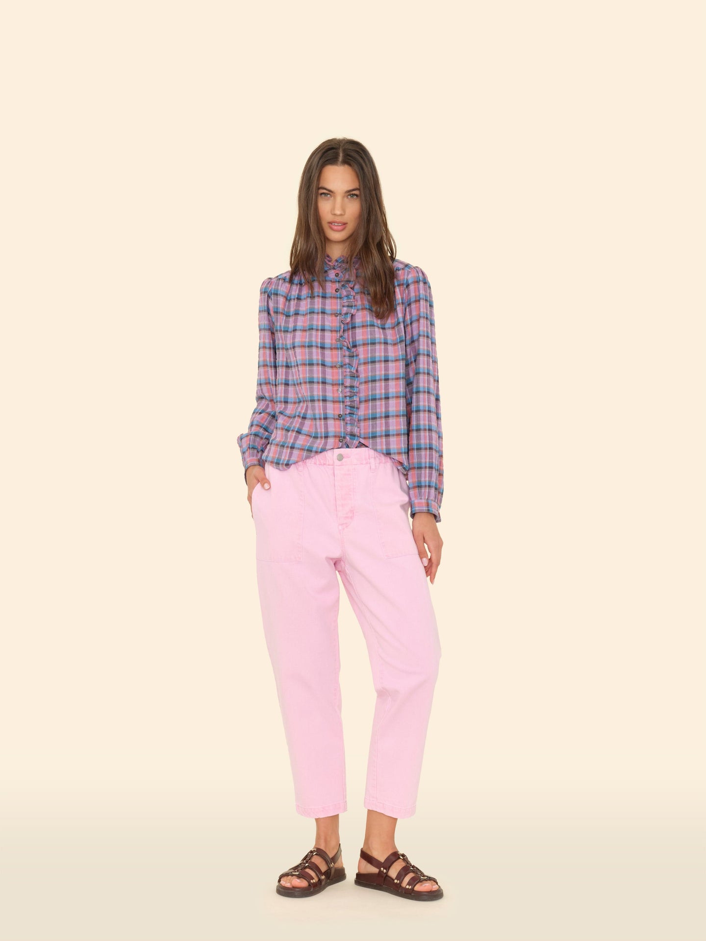 Xirena Pant Petal Pink Mercer Denim Pant Petal Pink Mercer Denim Pant