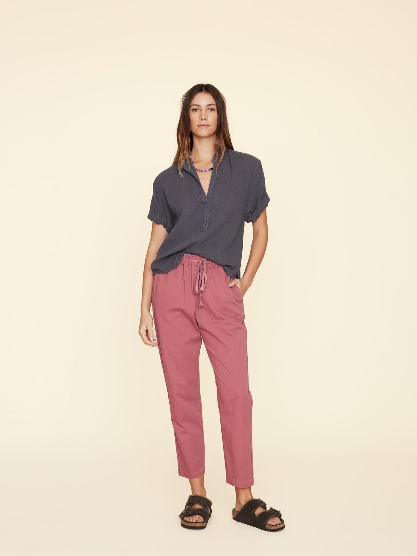 Xirena Pant Rosewood Rex Twill Pant