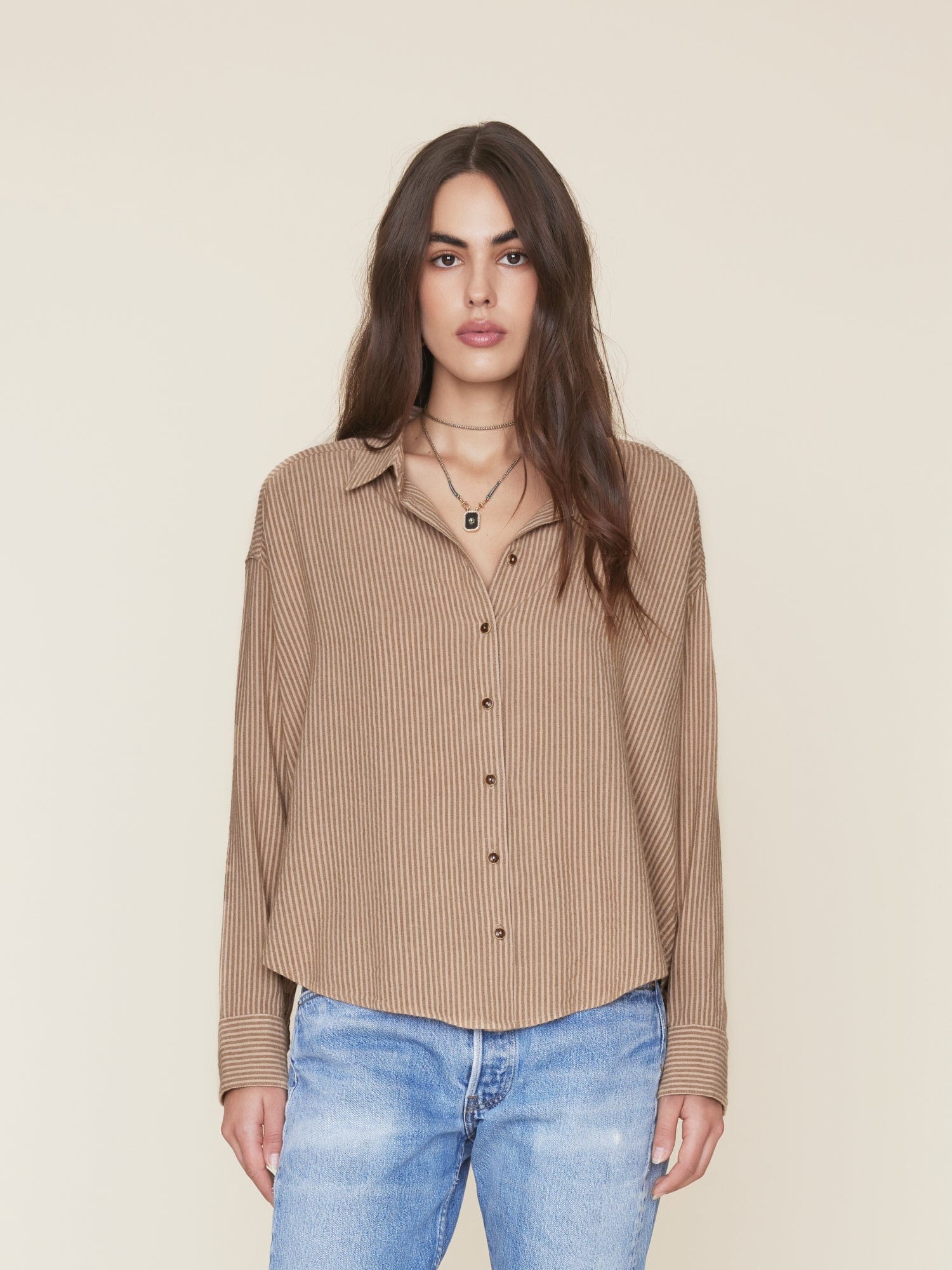 Fawn Stripe Jace Shirt