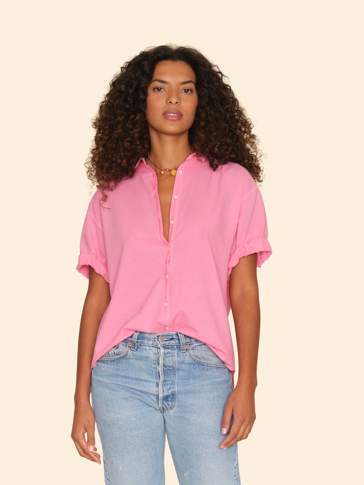 Xirena Shirt Rose Pink Channing Shirt