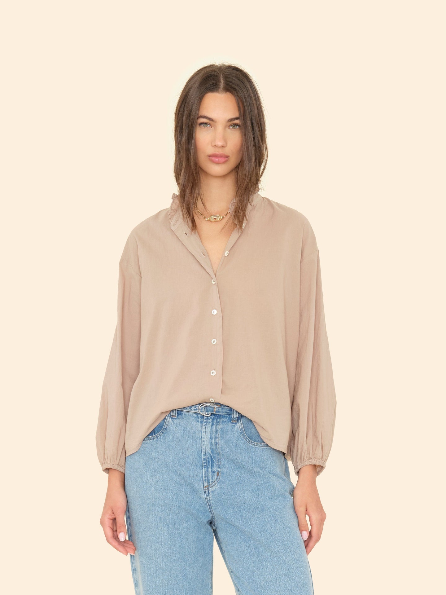 Xirena Shirt Sand Dollar Kendall Shirt Sand Dollar Kendall Shirt