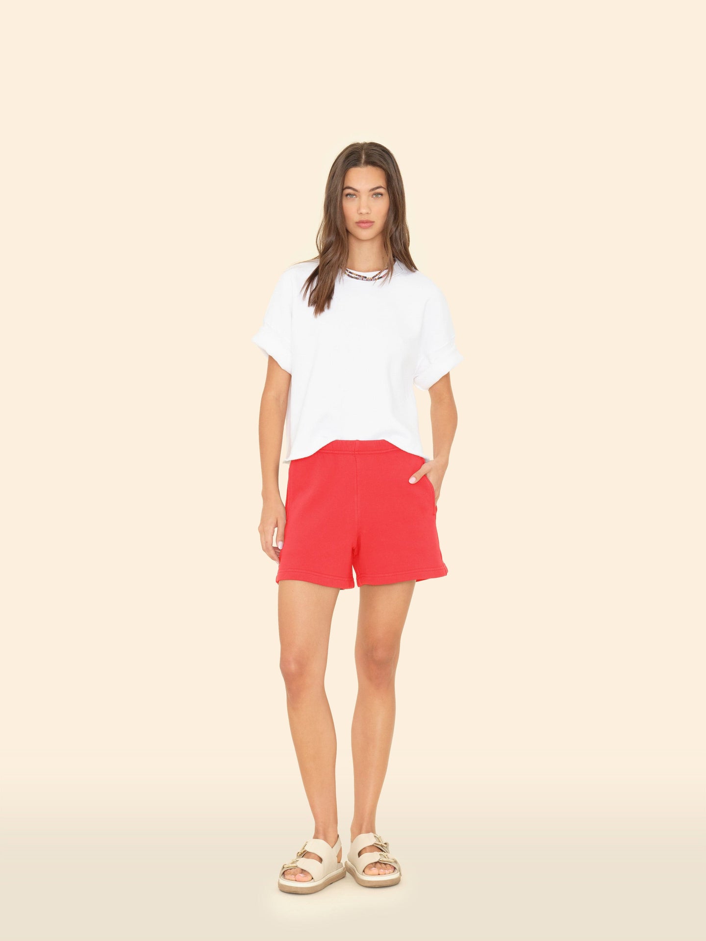 Xirena Short Jetty Red Shayne Short Jetty Red Shayne Short