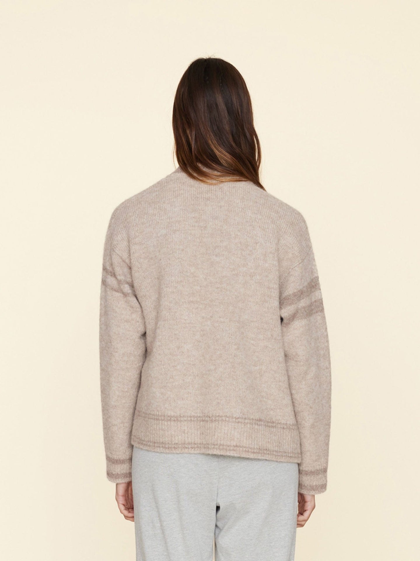 Xirena Sweater Cream Beige Carey Cardigan