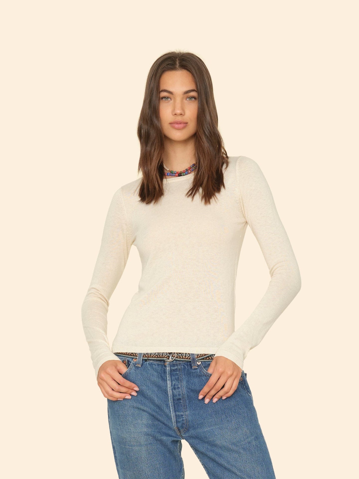 Xirena Sweater Cream Crewe Sweater