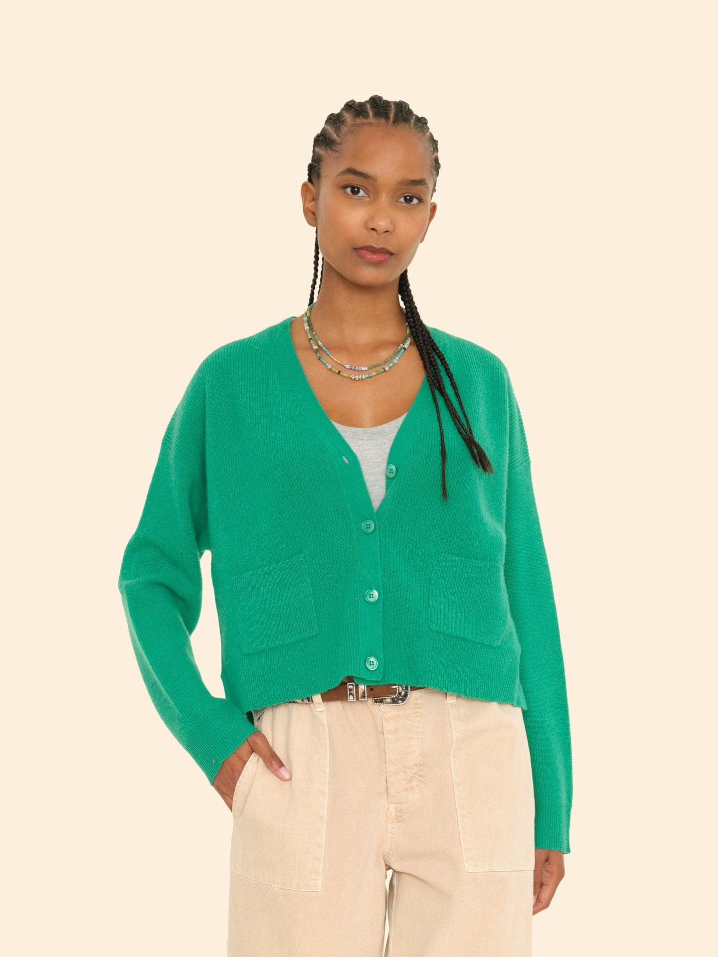 Xirena Sweater Gulf Green Trudie Cardigan Gulf Green Trudie Cardigan